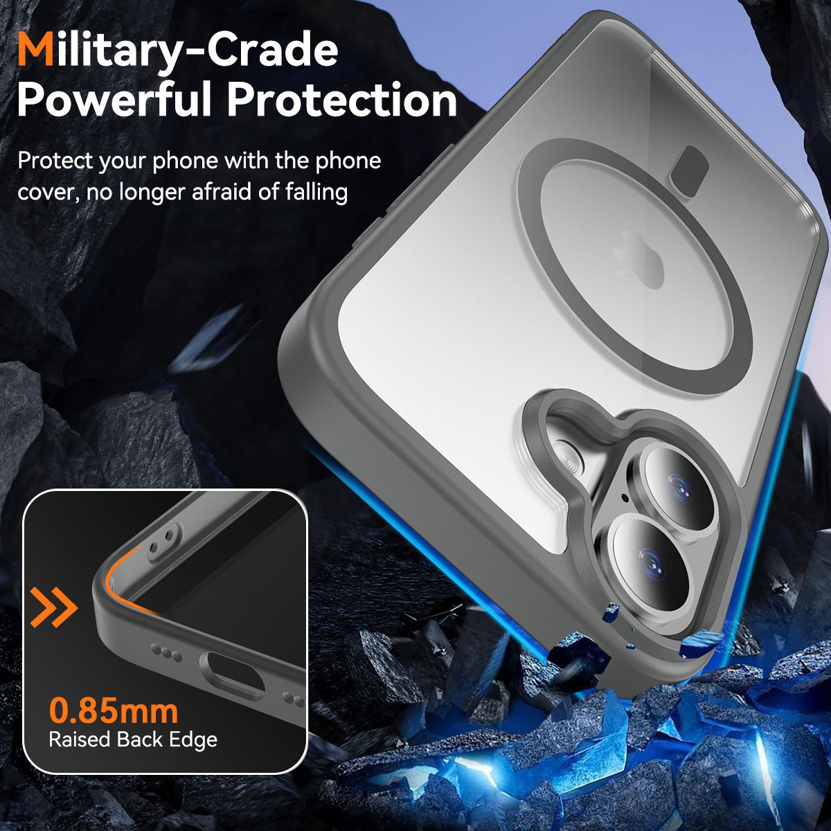 Pulse Prism Magsafe Clear Case with Camera Action Button — 3
