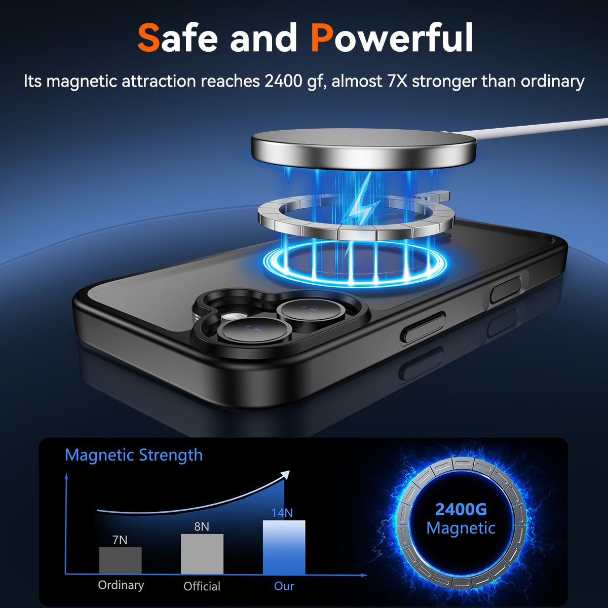 Pulse Prism Magsafe Clear Case with Camera Action Button — 9
