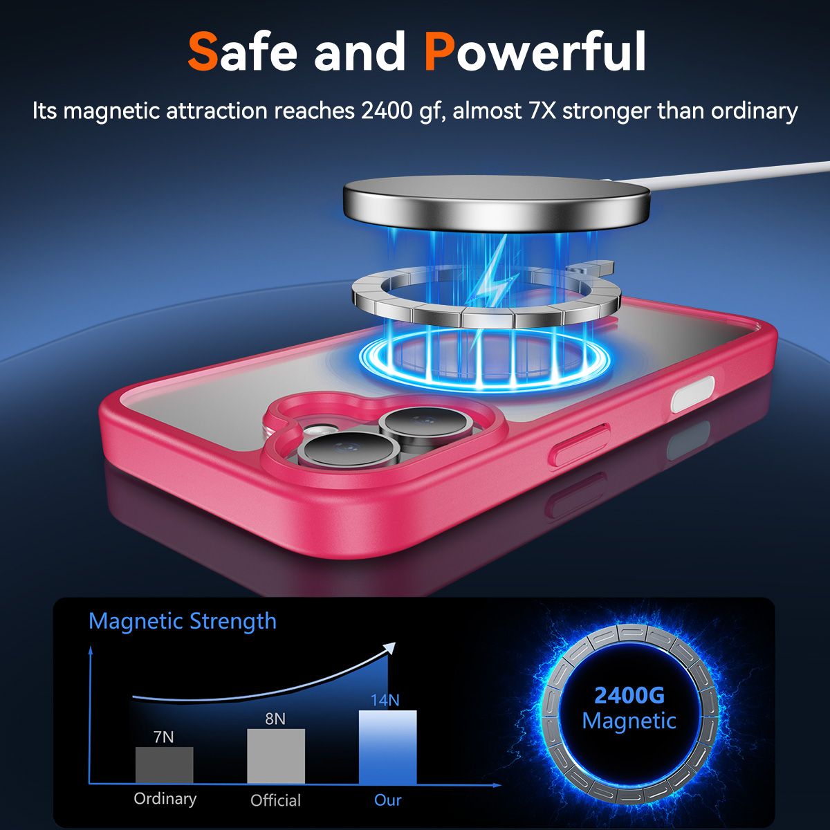 Pulse Prism Magsafe Clear Case with Camera Action Button — 12