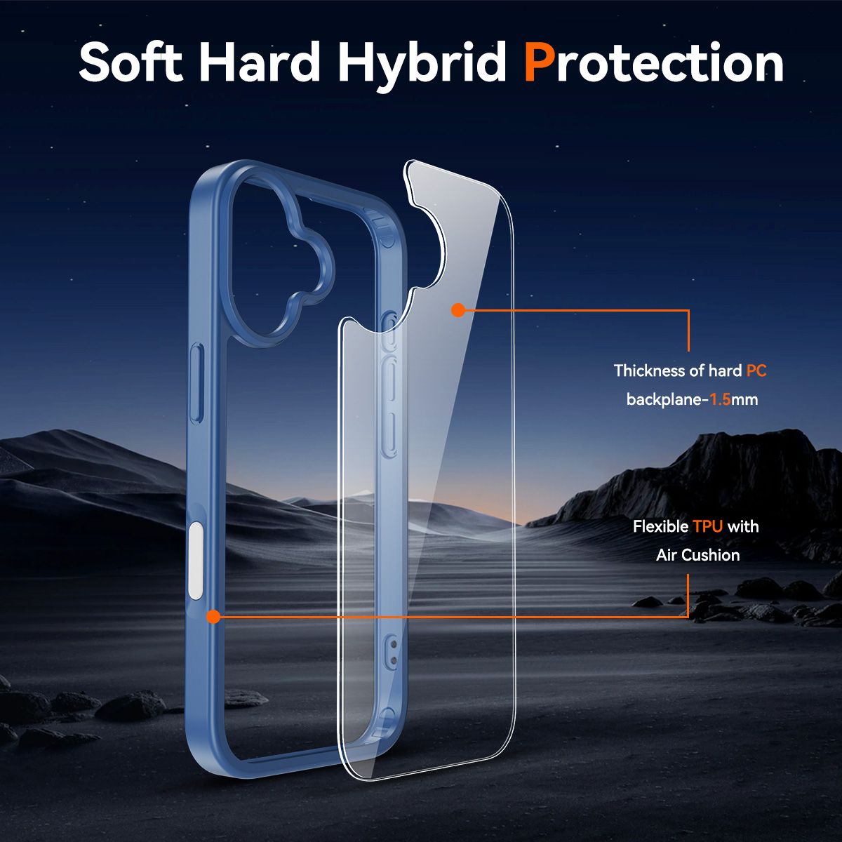 Pulse Prism Clear Case with Camera Action Button — 230