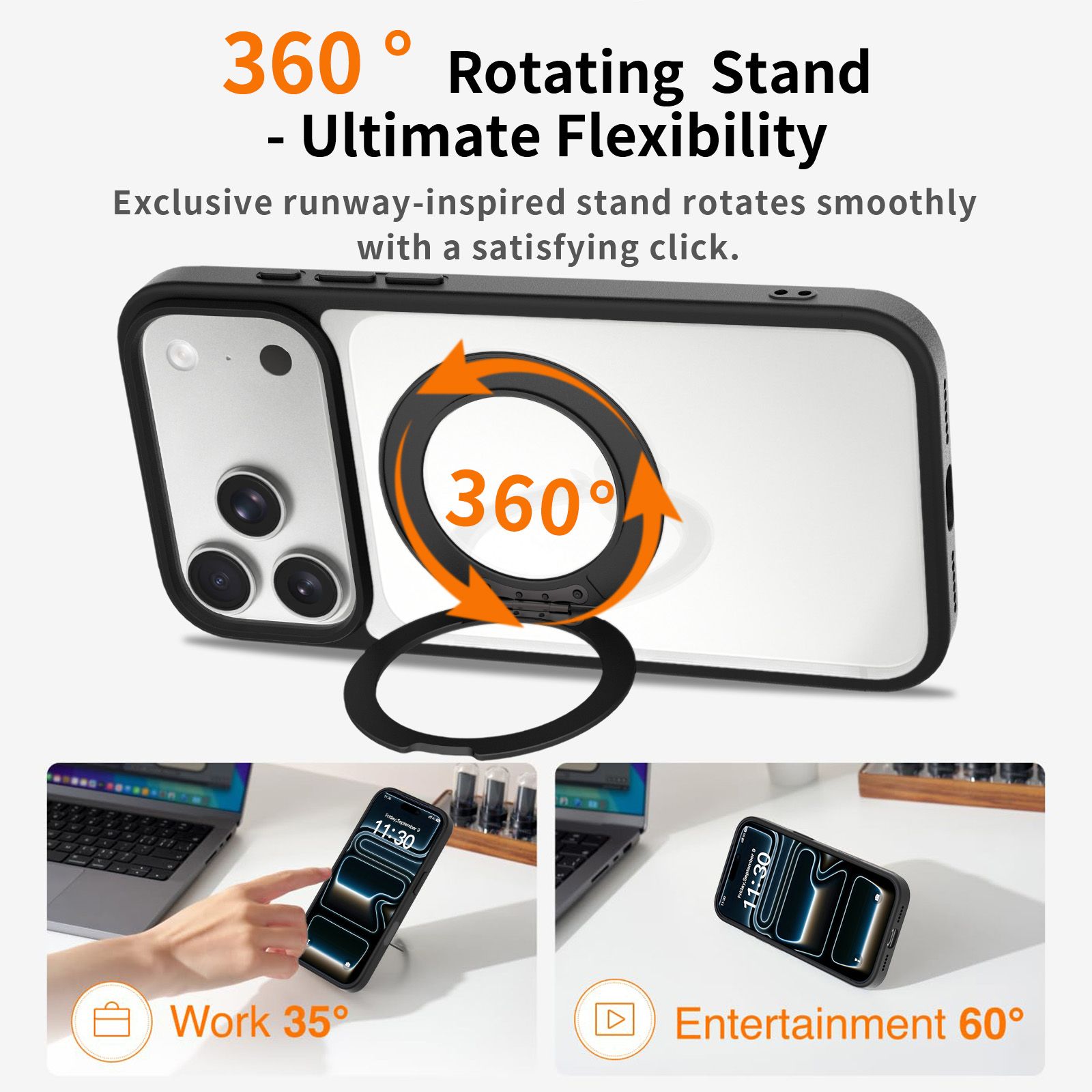 Pulse Prism Clear Case with Camera Action Button — 365