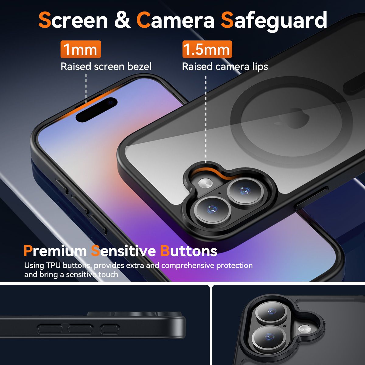 Pulse Prism Magsafe Clear Case with Camera Action Button — 16
