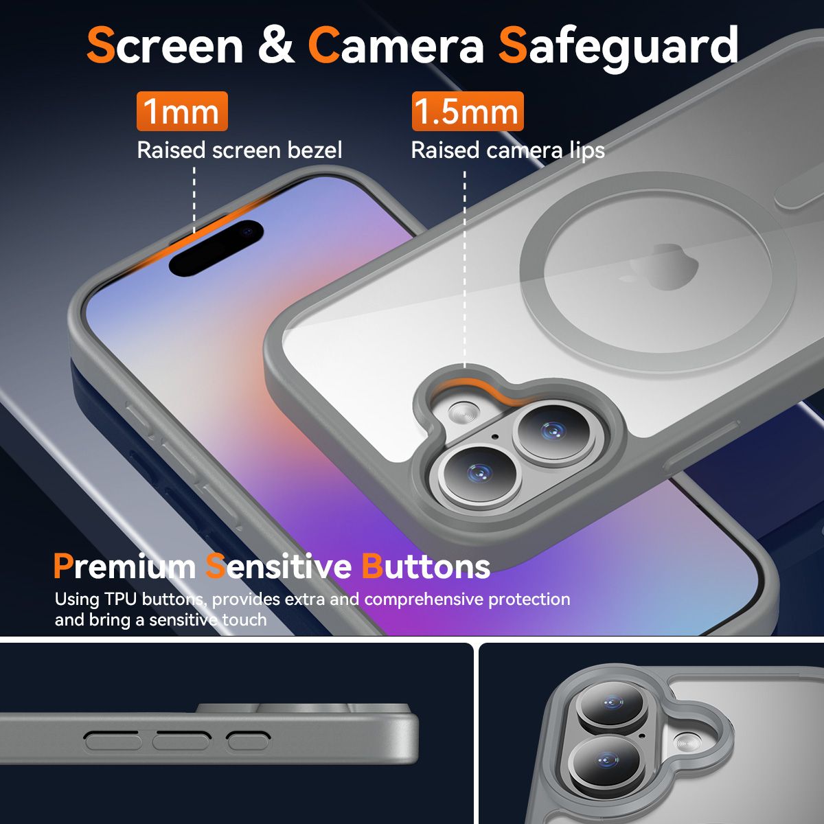Pulse Prism Magsafe Clear Case with Camera Action Button — 17