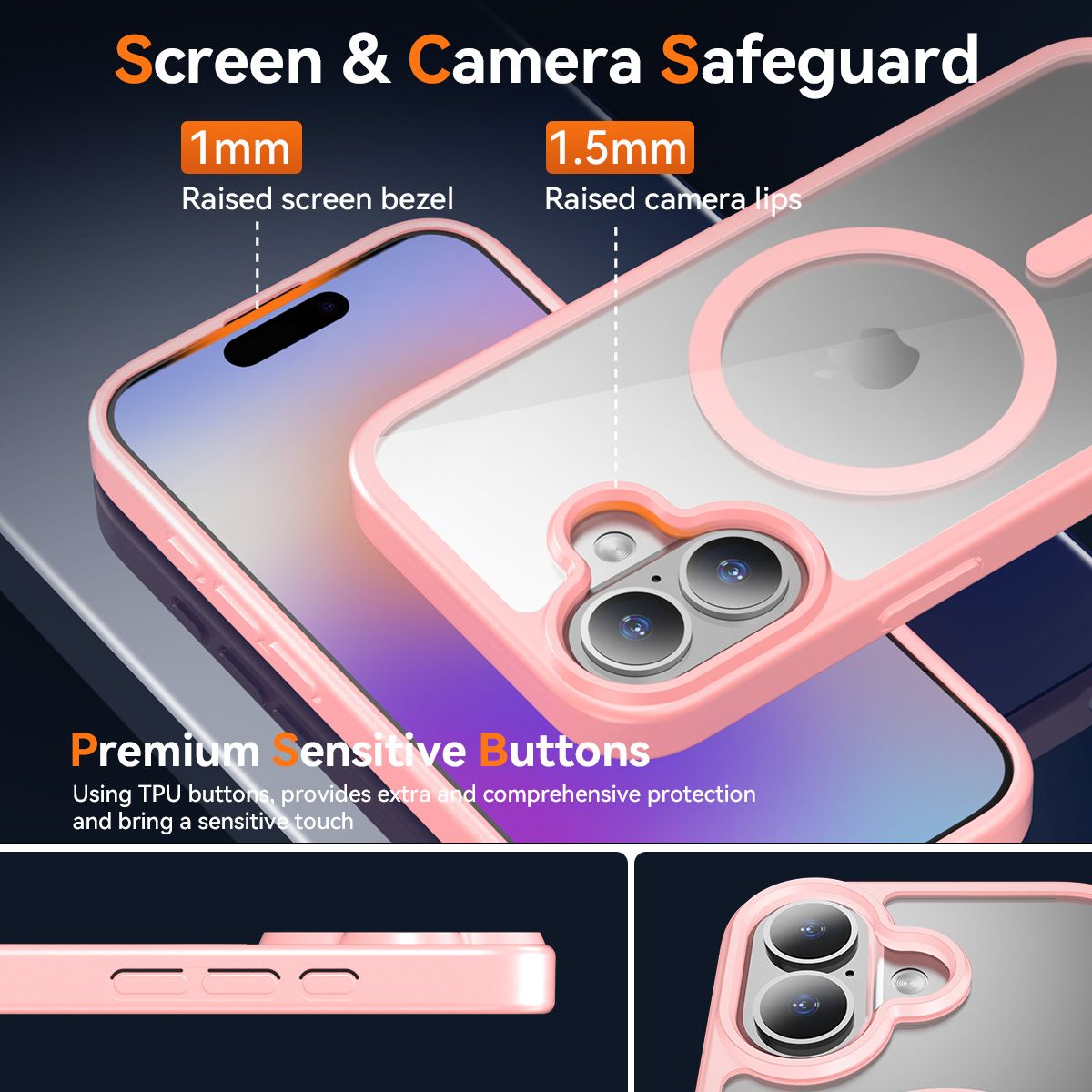 Pulse Prism Magsafe Clear Case with Camera Action Button — 18