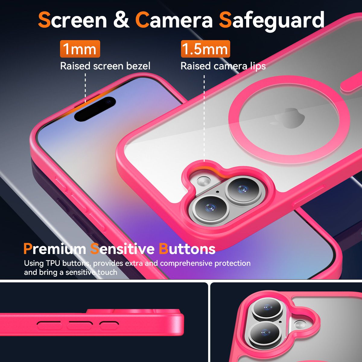 Pulse Prism Magsafe Clear Case with Camera Action Button — 19