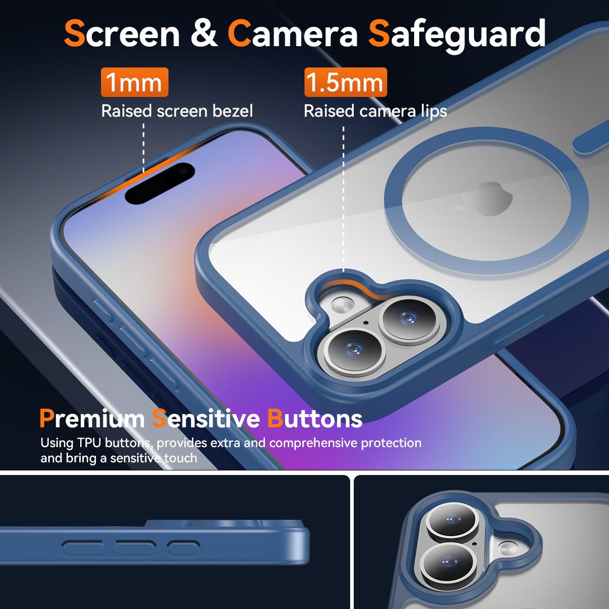 Pulse Prism Magsafe Clear Case with Camera Action Button — 21