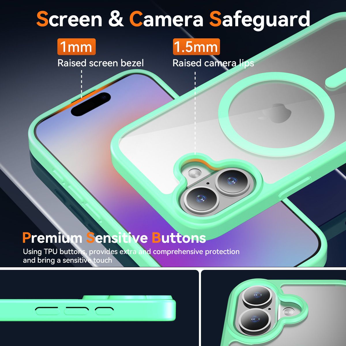 Pulse Prism Magsafe Clear Case with Camera Action Button — 22