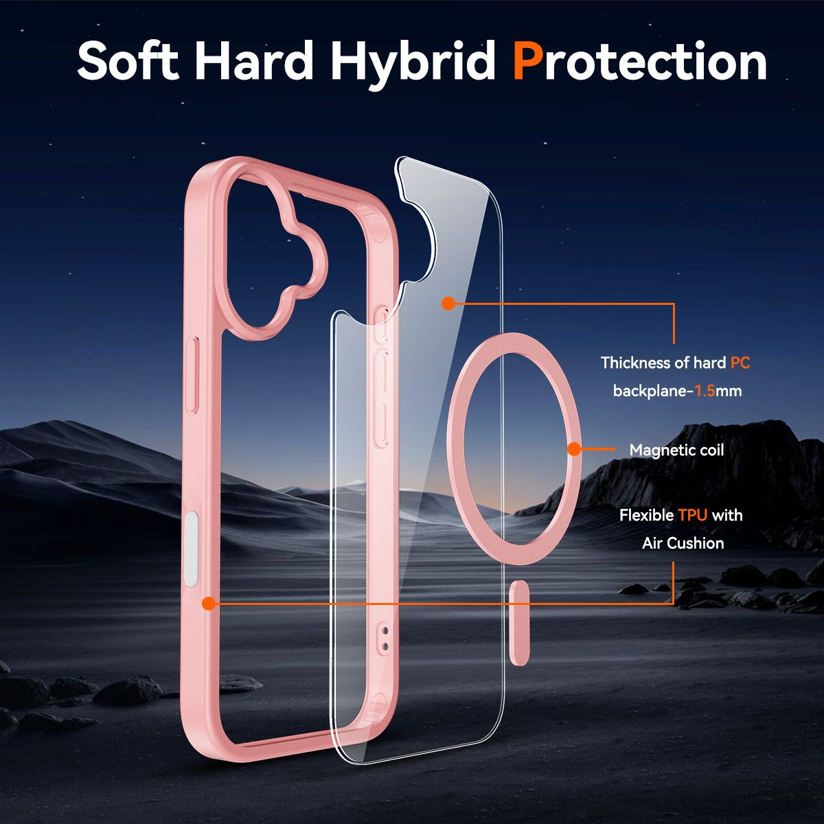 Pulse Prism Magsafe Clear Case with Camera Action Button — 25