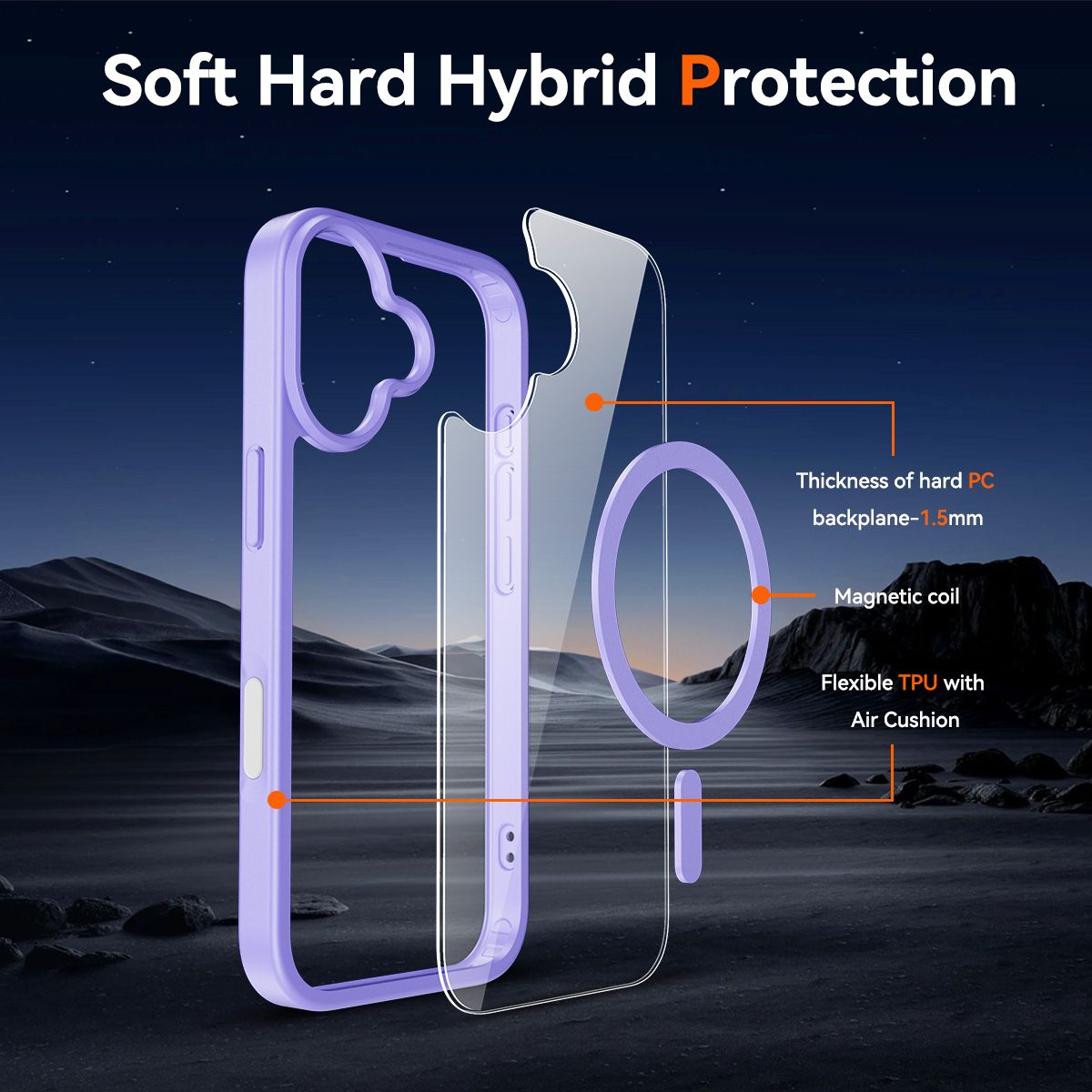Pulse Prism Magsafe Clear Case with Camera Action Button — 27