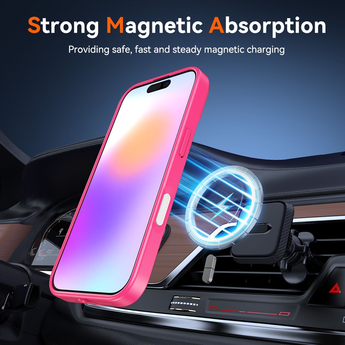 Pulse Prism Magsafe Clear Case with Camera Action Button — 33