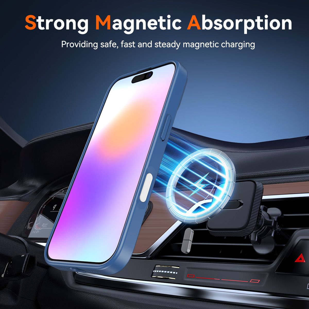 Pulse Prism Magsafe Clear Case with Camera Action Button — 35