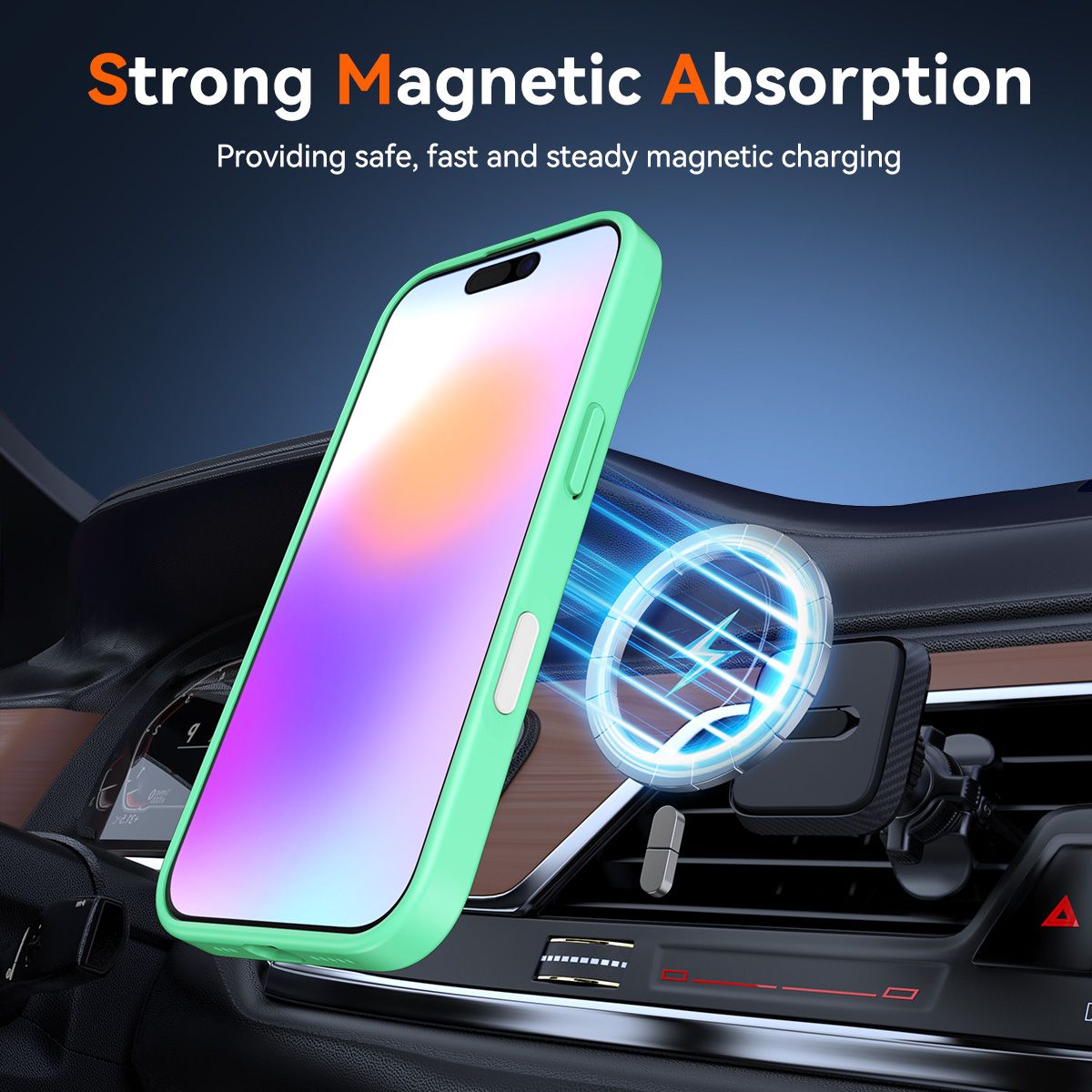 Pulse Prism Magsafe Clear Case with Camera Action Button — 36