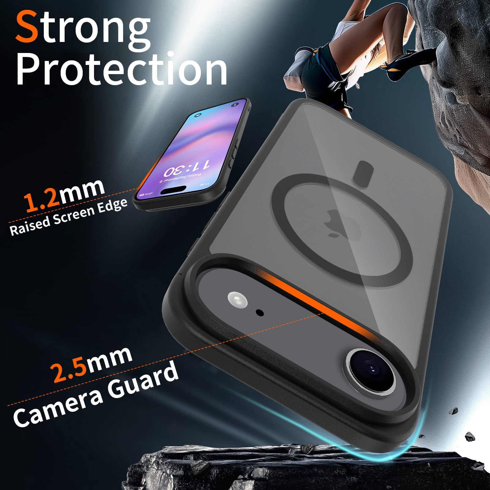 Pulse Prism Magsafe Clear Case with Camera Action Button — 209