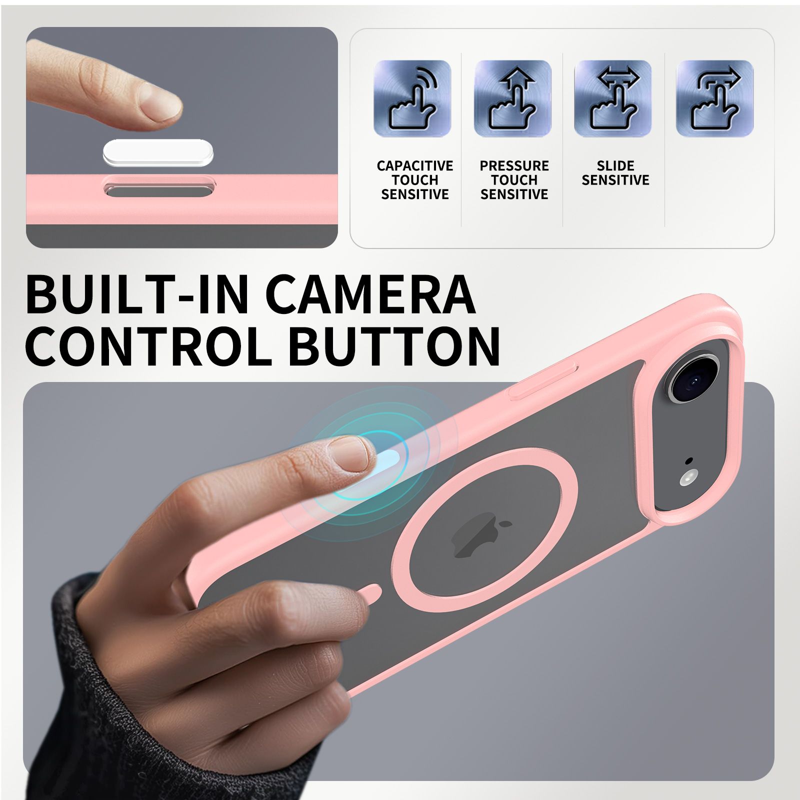Pulse Prism Magsafe Clear Case with Camera Action Button — 171