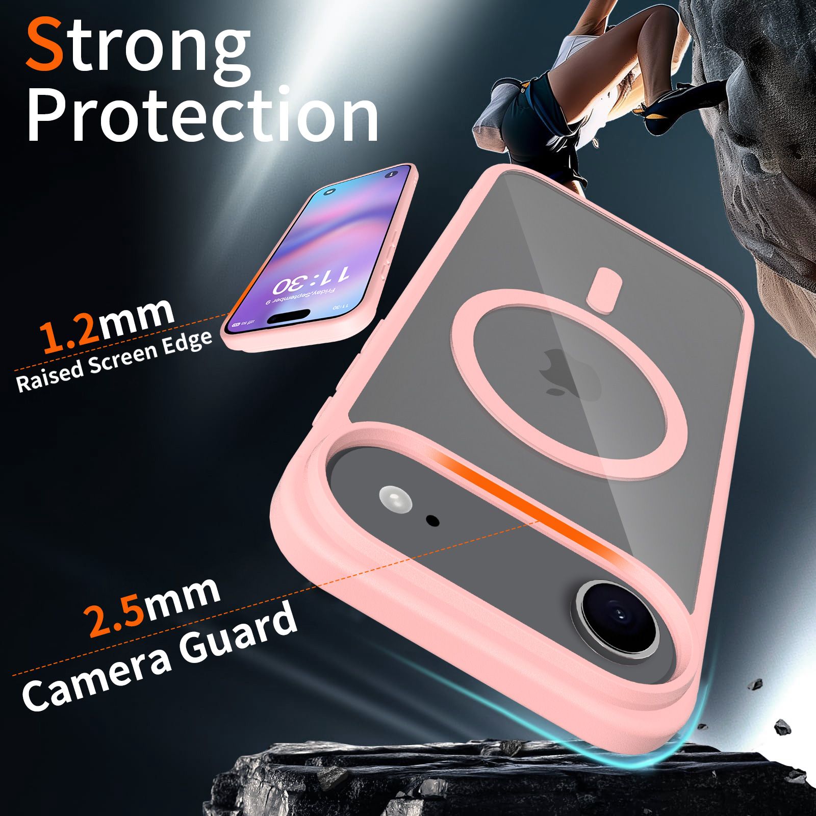 Pulse Prism Magsafe Clear Case with Camera Action Button — 177