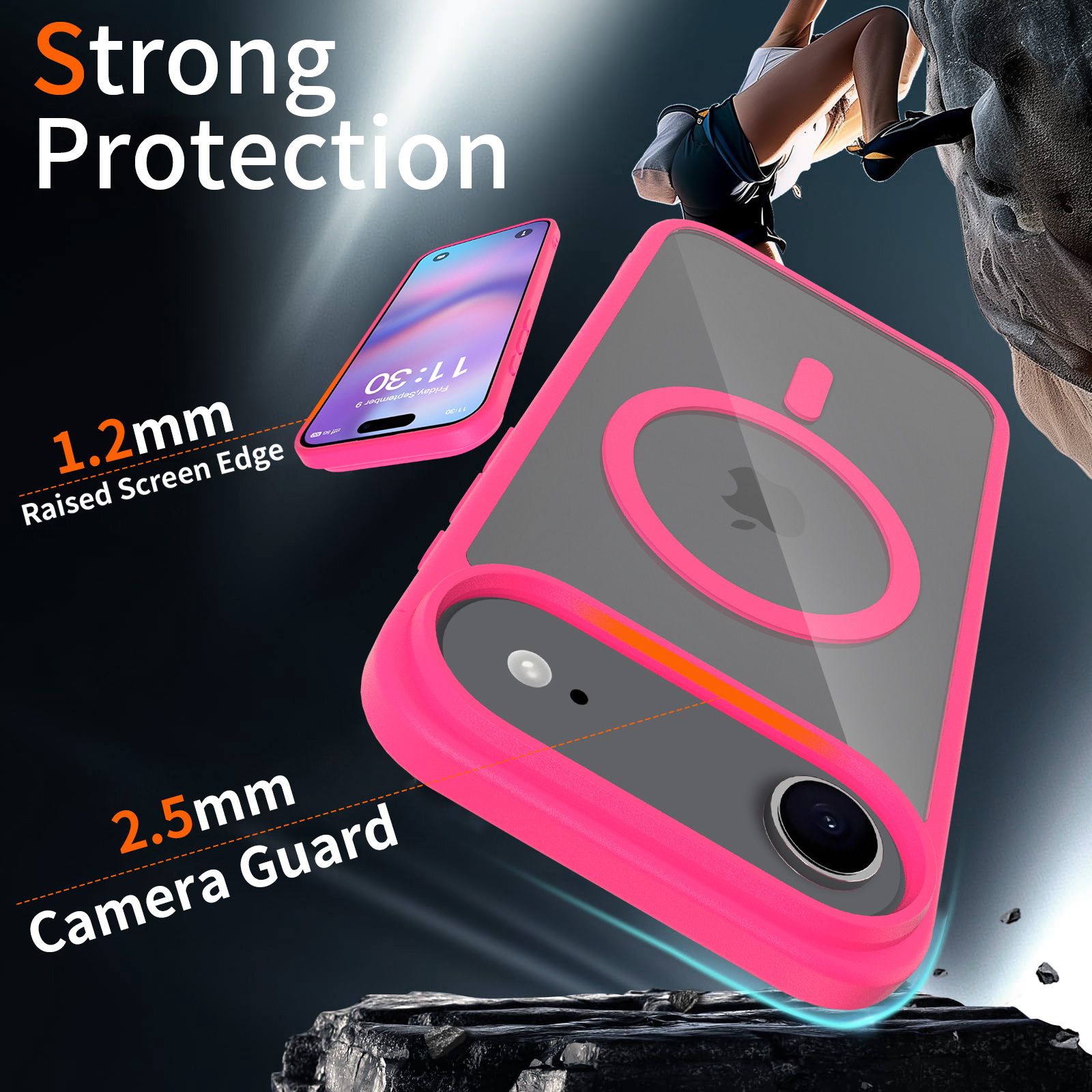 Pulse Prism Magsafe Clear Case with Camera Action Button — 185