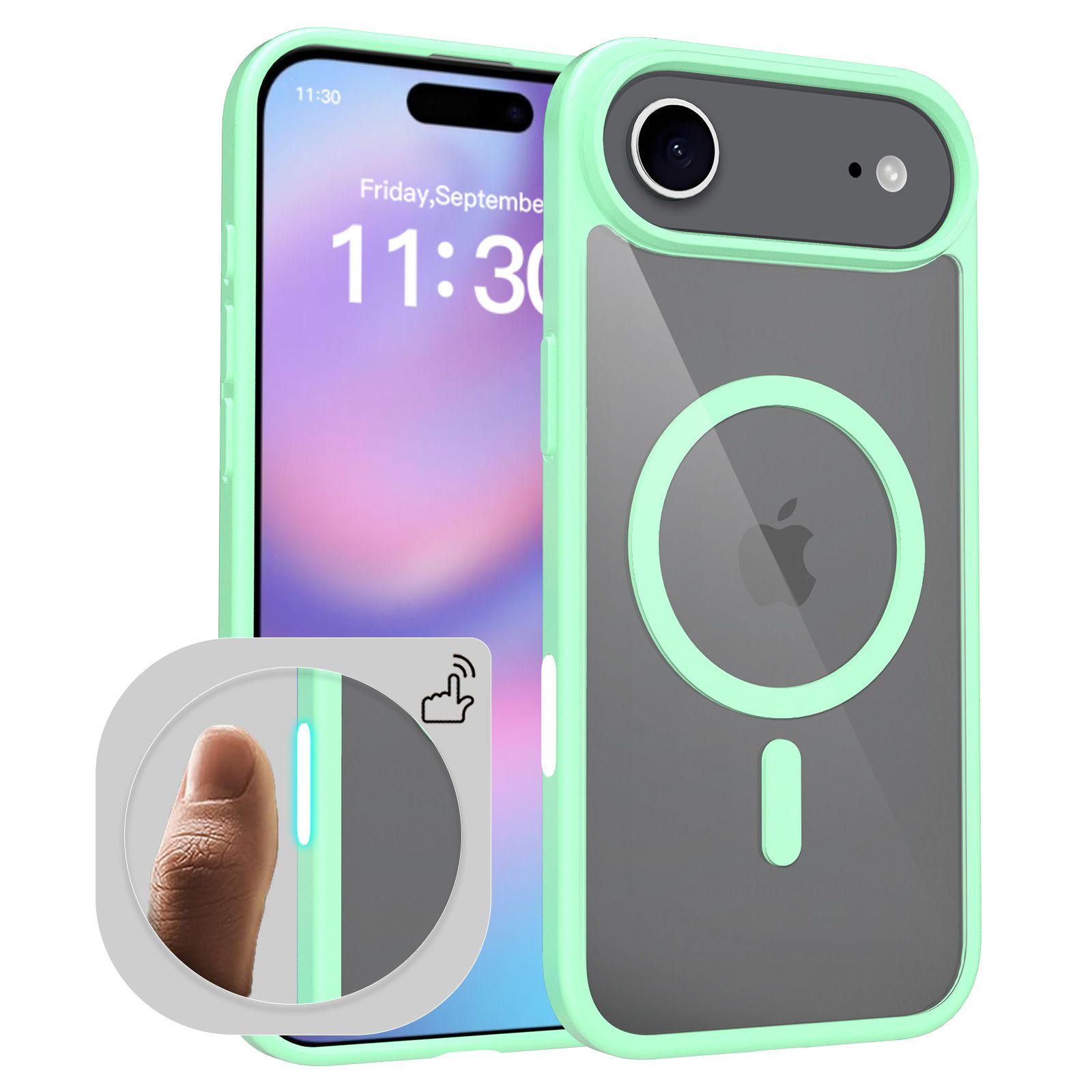 Pulse Prism Magsafe Clear Case with Camera Action Button — 152