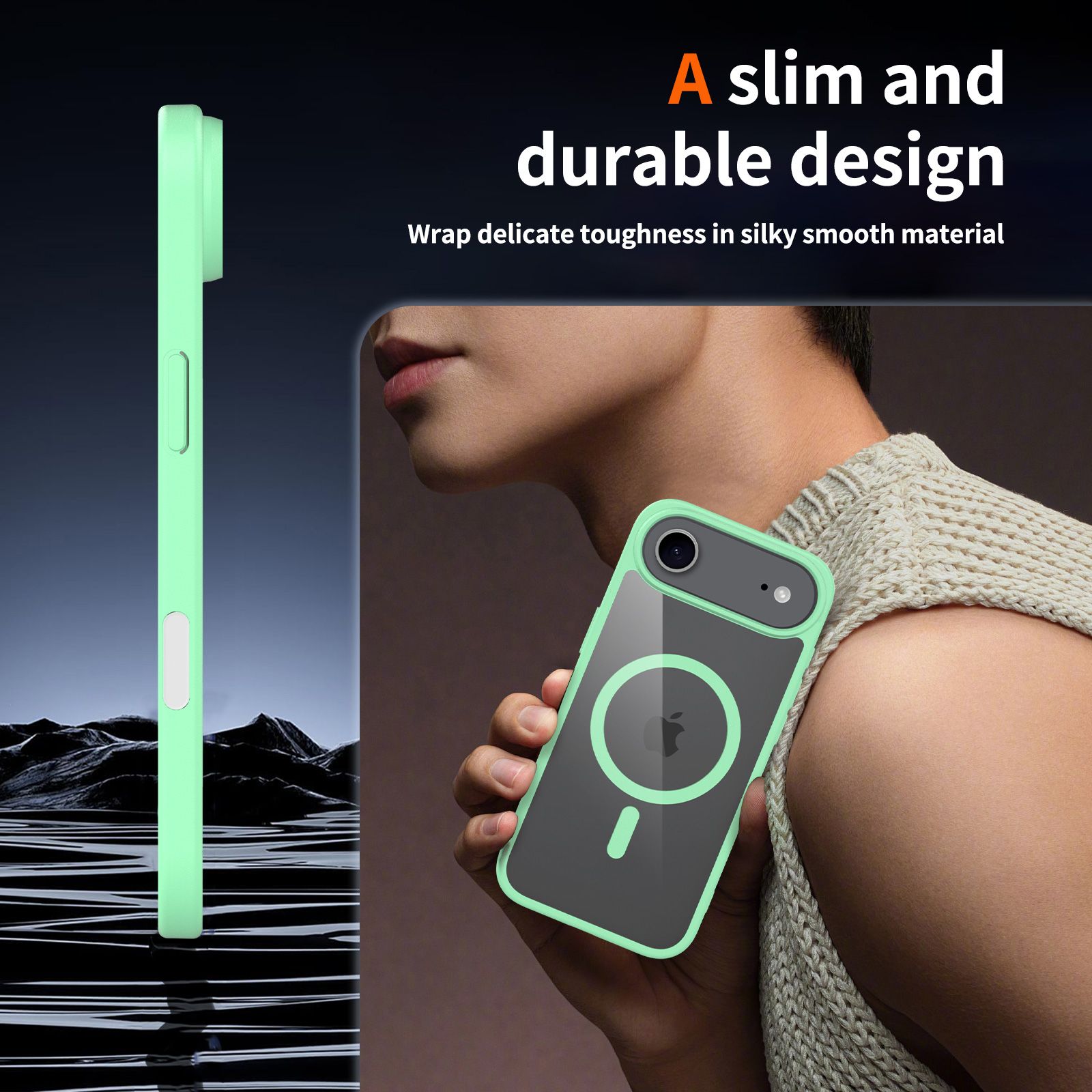 Pulse Prism Magsafe Clear Case with Camera Action Button — 158