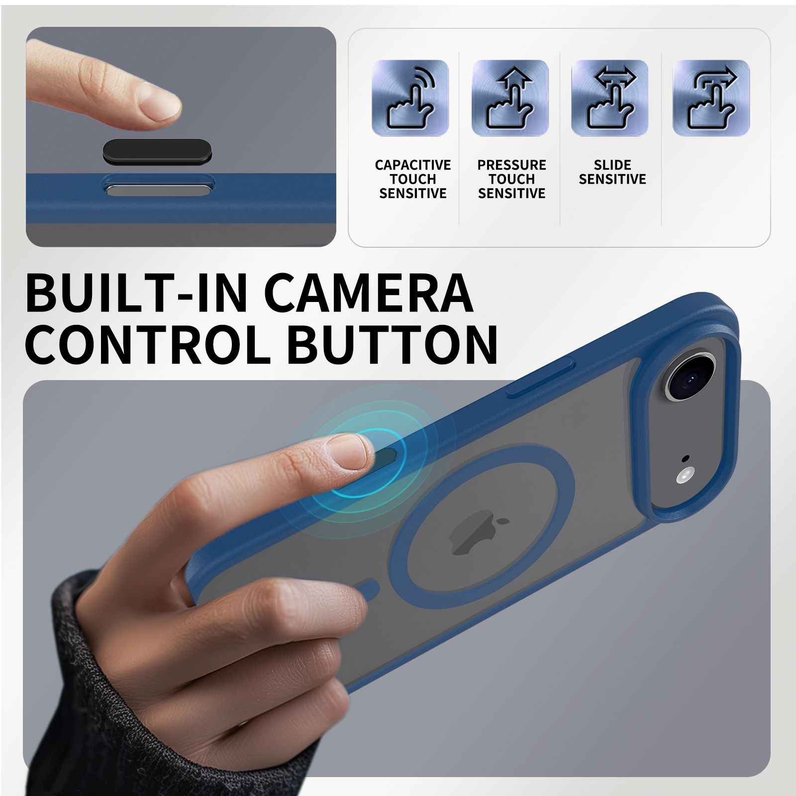 Pulse Prism Magsafe Clear Case with Camera Action Button — 195