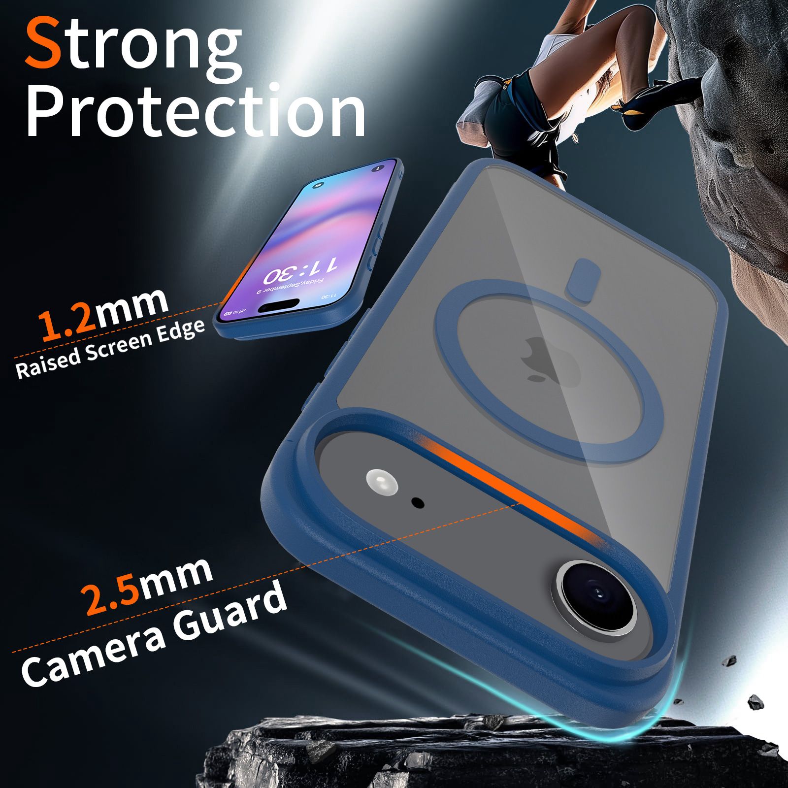 Pulse Prism Magsafe Clear Case with Camera Action Button — 201