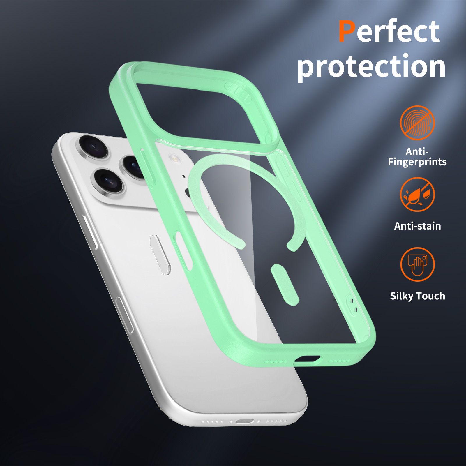 Pulse Prism Magsafe Clear Case with Camera Action Button — 215