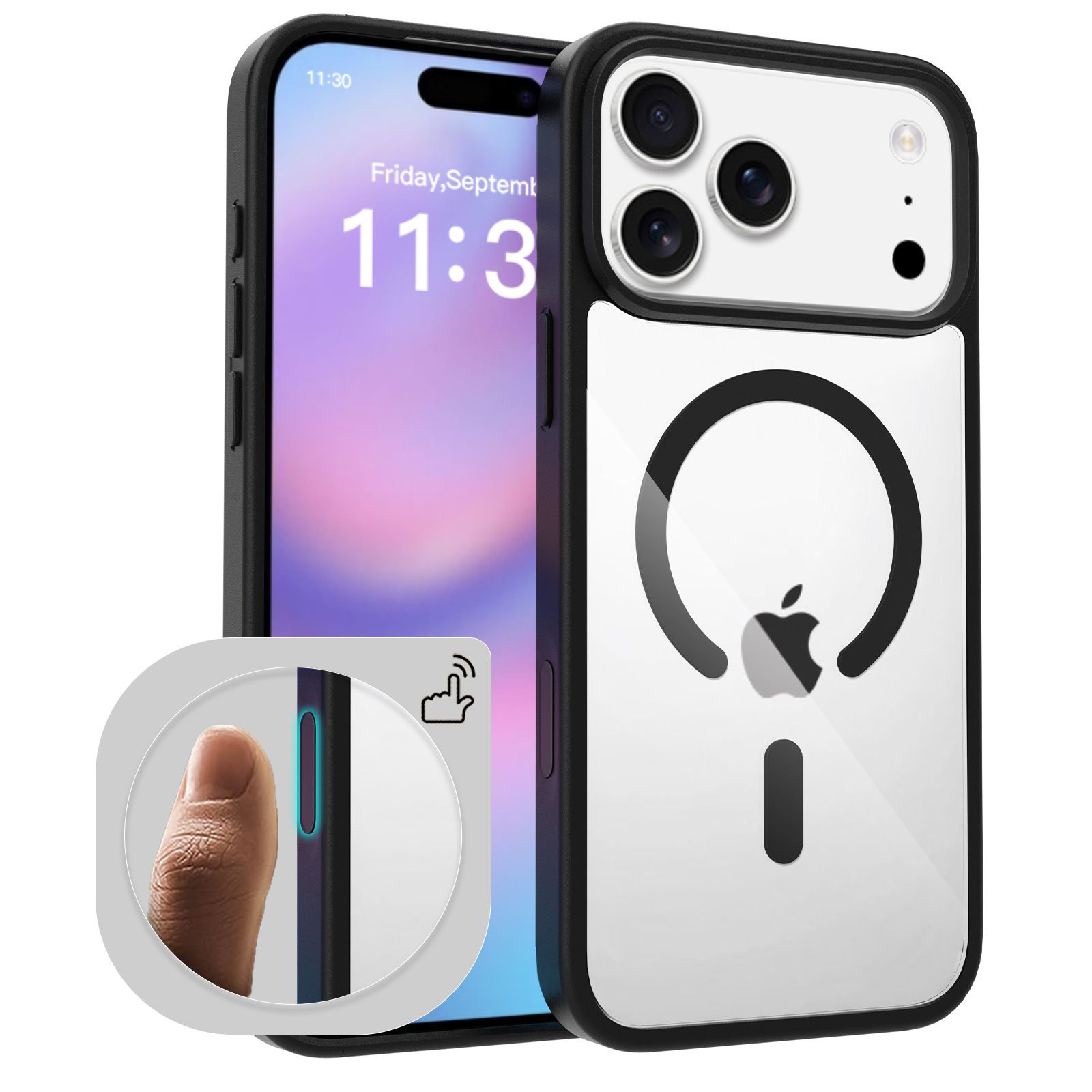 Pulse Prism Magsafe Clear Case with Camera Action Button — 87