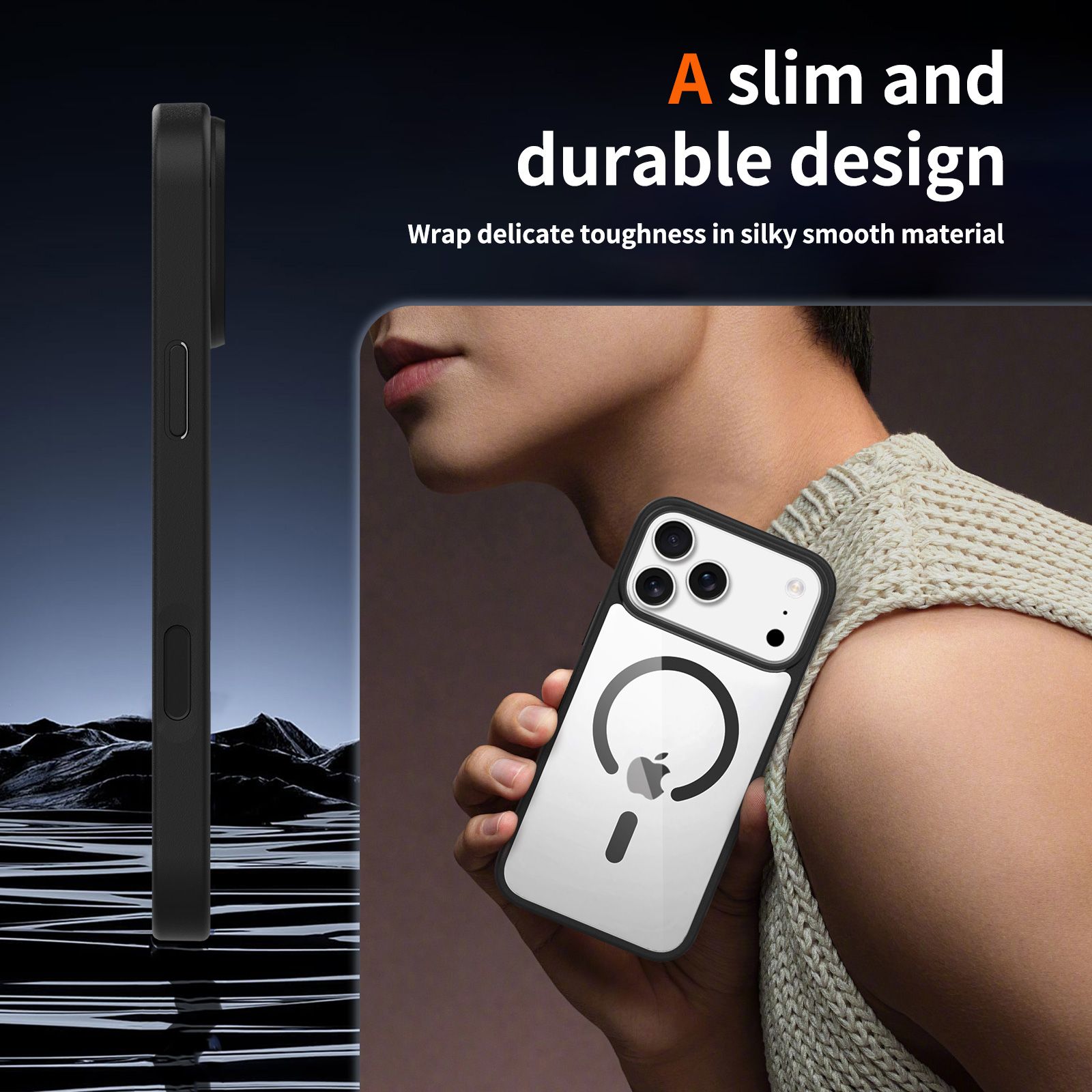 Pulse Prism Magsafe Clear Case with Camera Action Button — 93