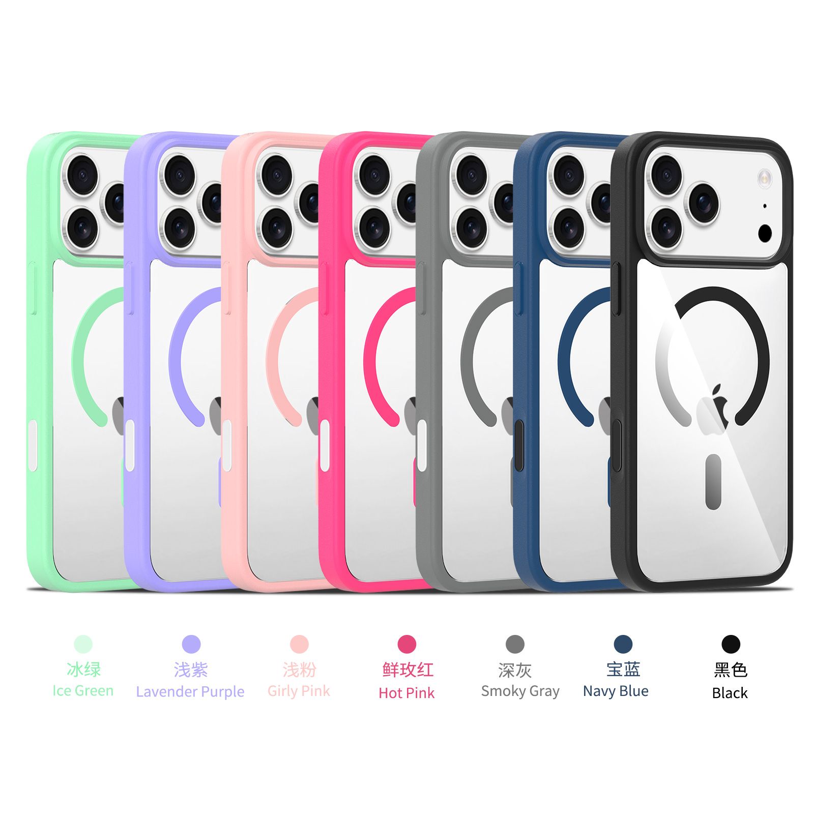 Pulse Prism Magsafe Clear Case with Camera Action Button — 45