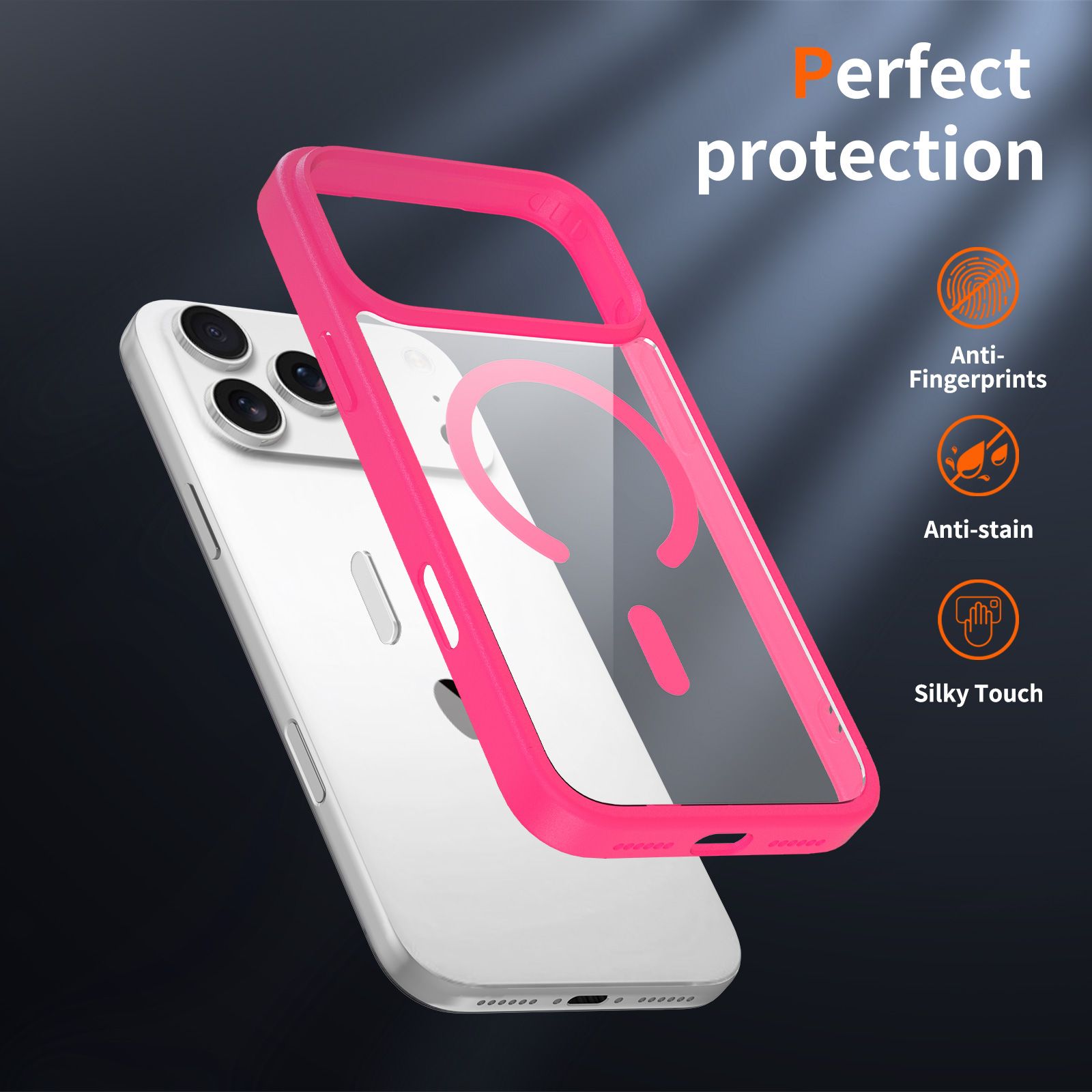 Pulse Prism Magsafe Clear Case with Camera Action Button — 68