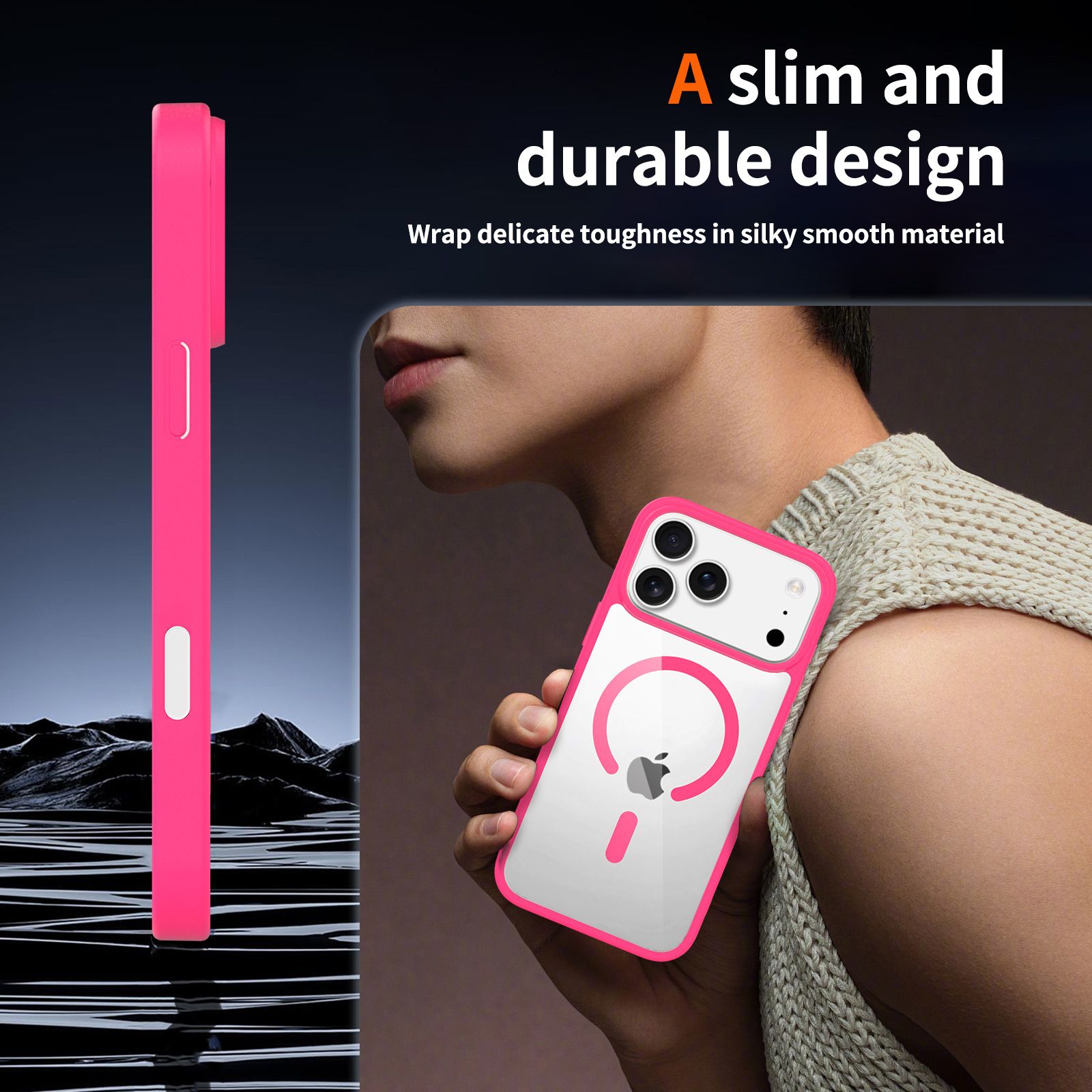 Pulse Prism Magsafe Clear Case with Camera Action Button — 69