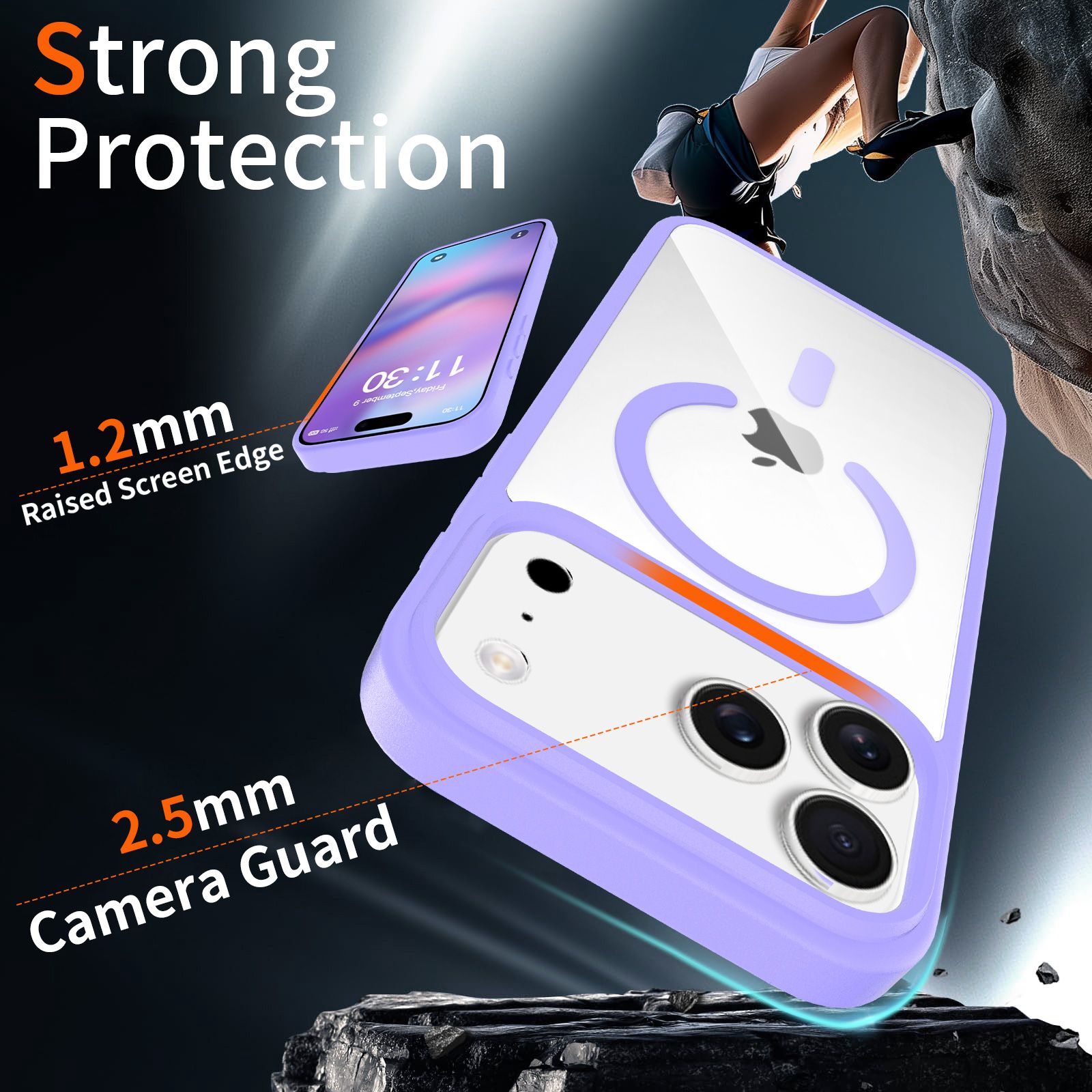 Pulse Prism Magsafe Clear Case with Camera Action Button — 54