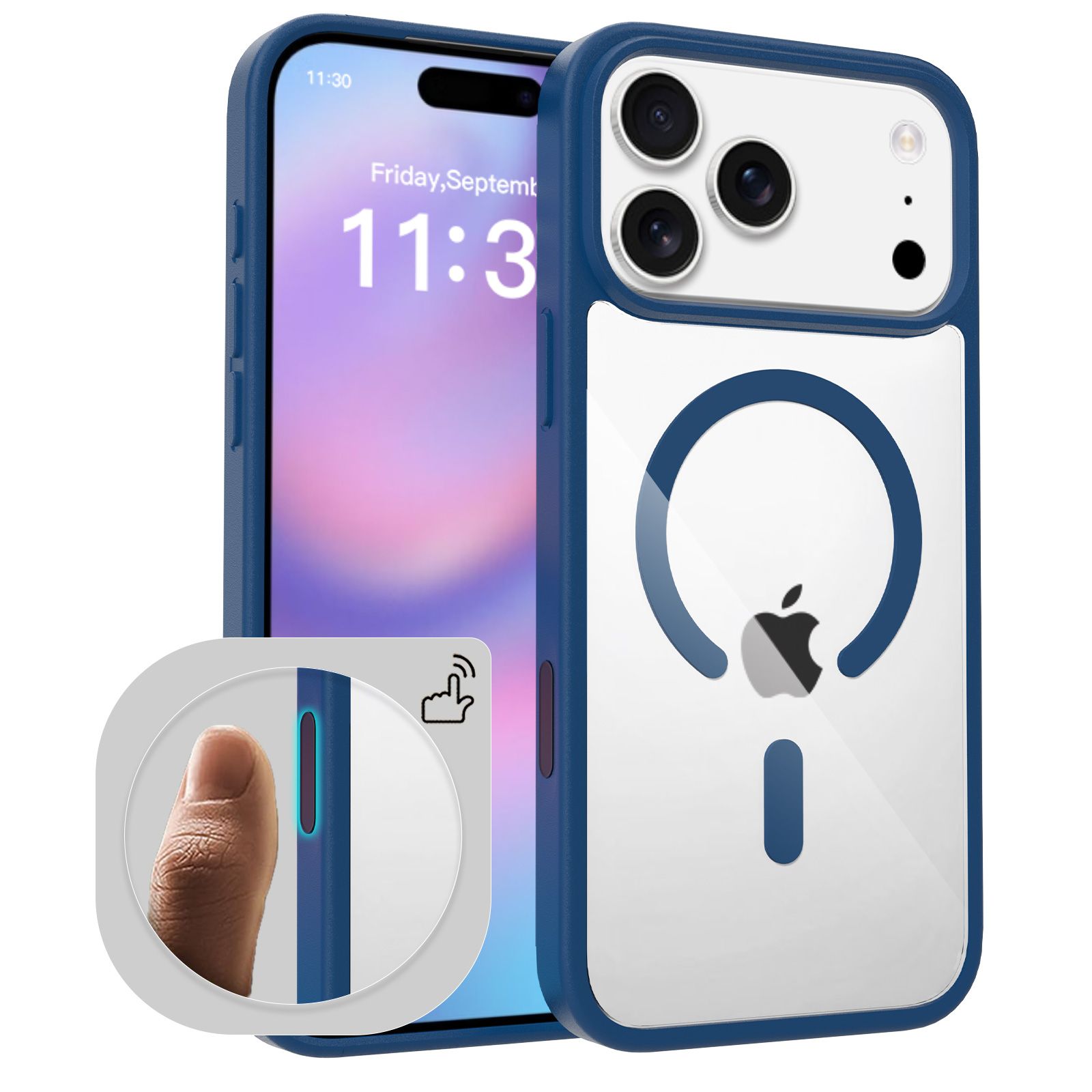 Pulse Prism Magsafe Clear Case with Camera Action Button — 79