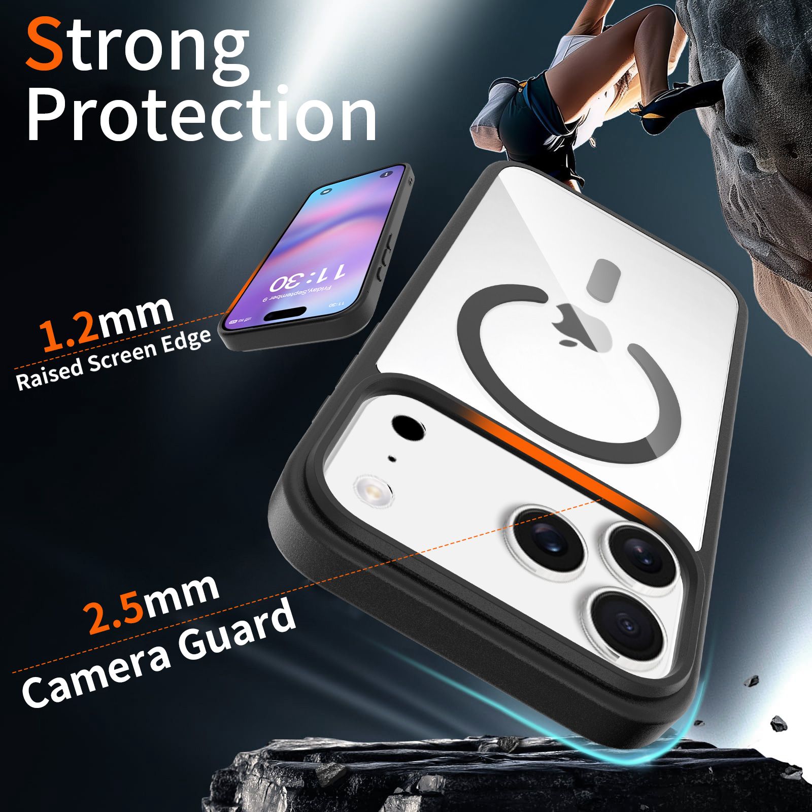 Pulse Prism Magsafe Clear Case with Camera Action Button — 151
