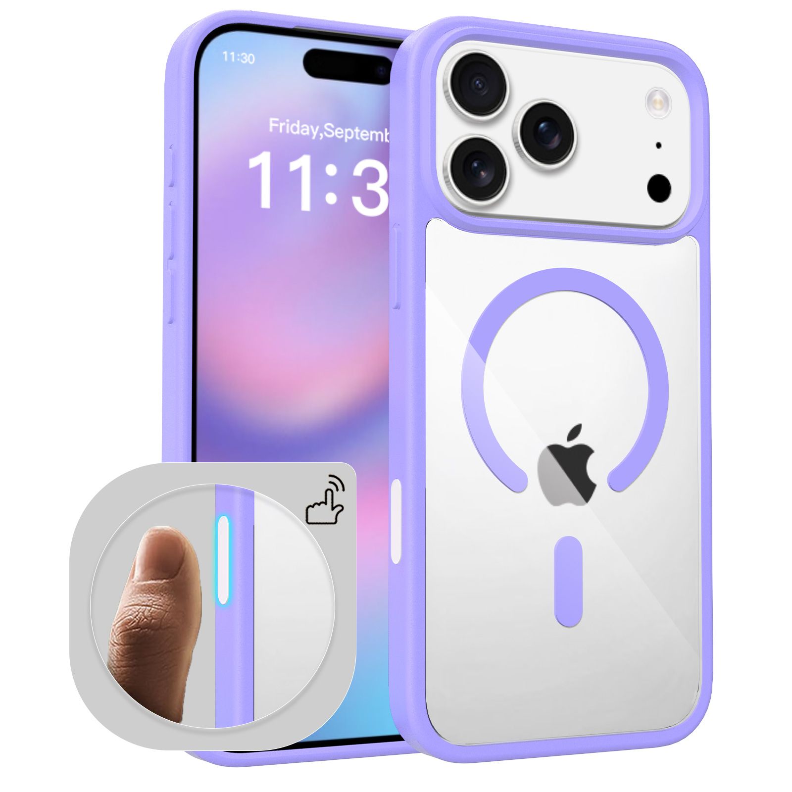 Pulse Prism Magsafe Clear Case with Camera Action Button — 104