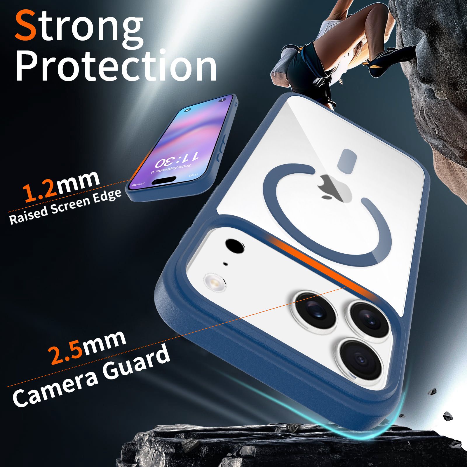 Pulse Prism Magsafe Clear Case with Camera Action Button — 143