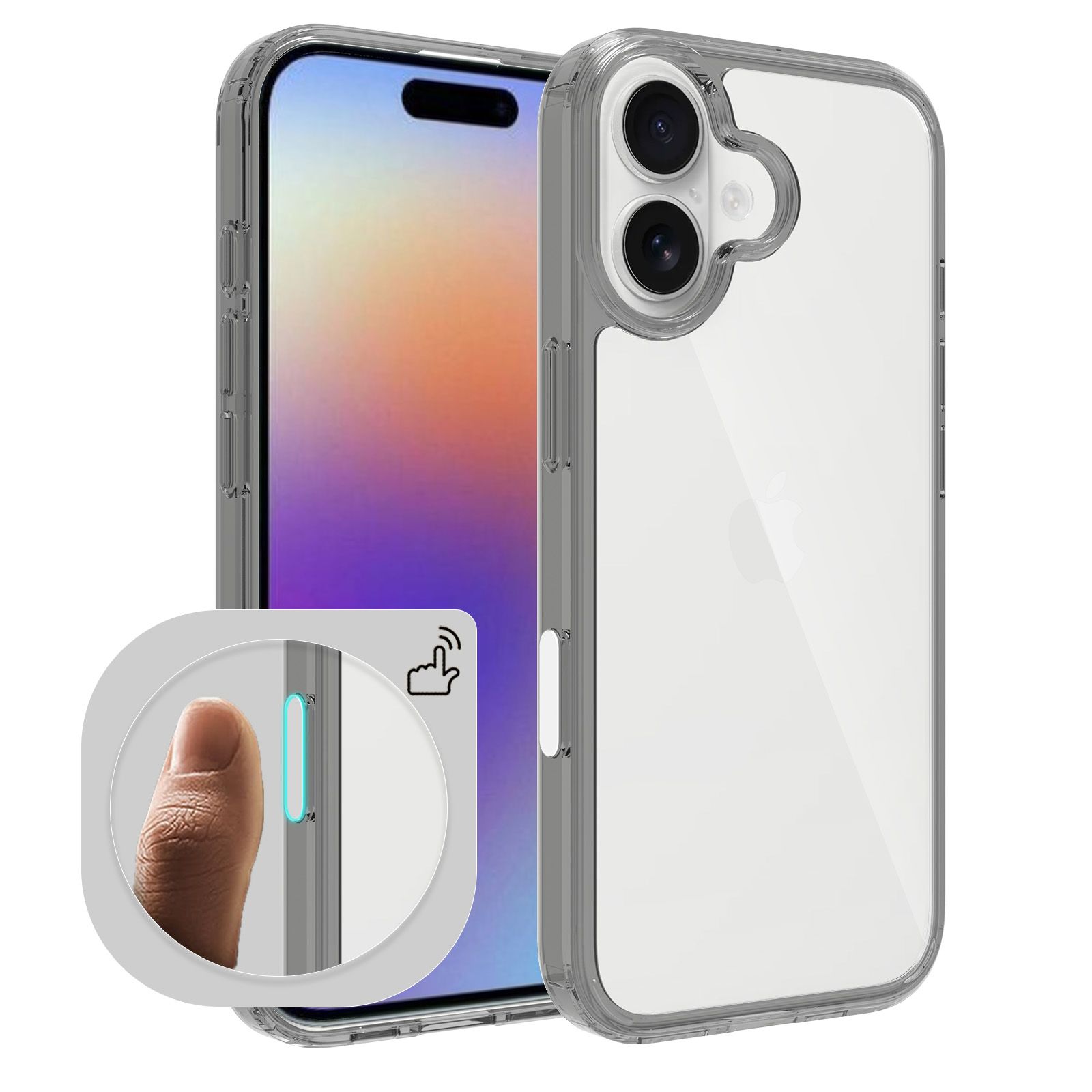 Pulse Aero 1.5MM Anti-Scratch Clear Case with Camera Action Button — 51