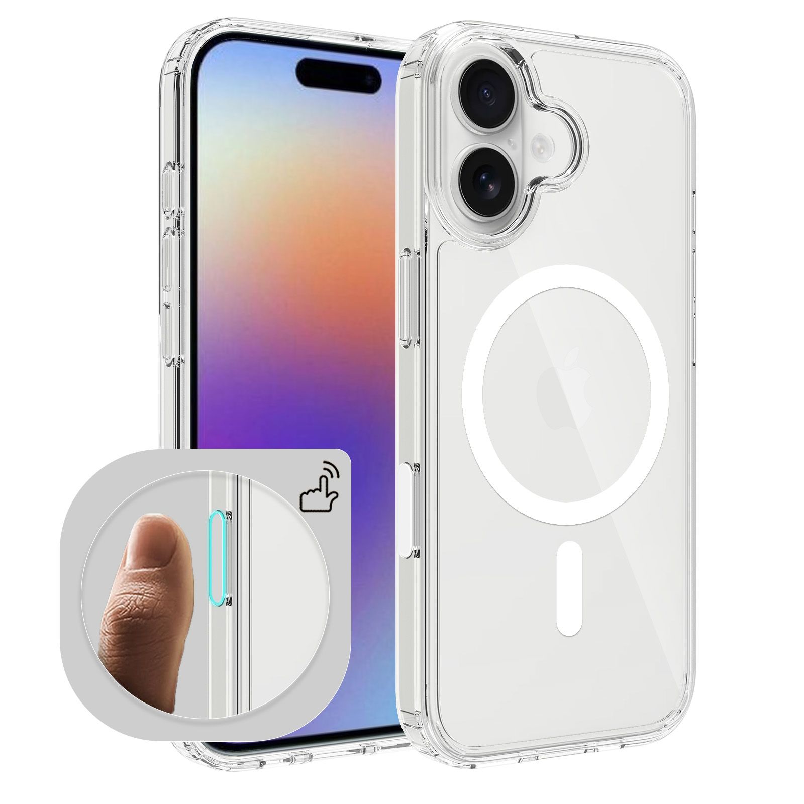 Pulse Aero Magsafe Clear Case with Camera Action Button — 60