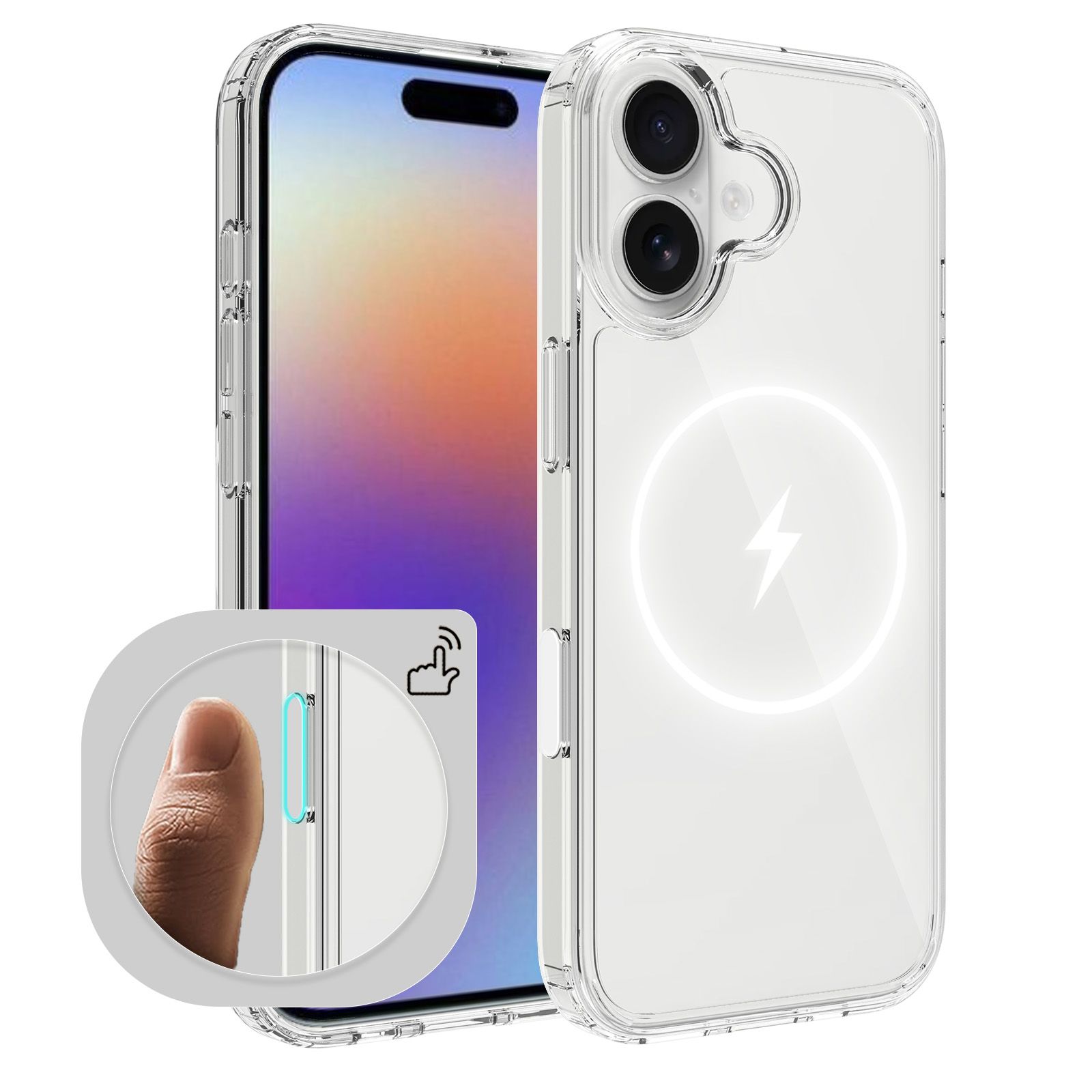 Pulse Aero Magsafe Clear Case with Camera Action Button — 61