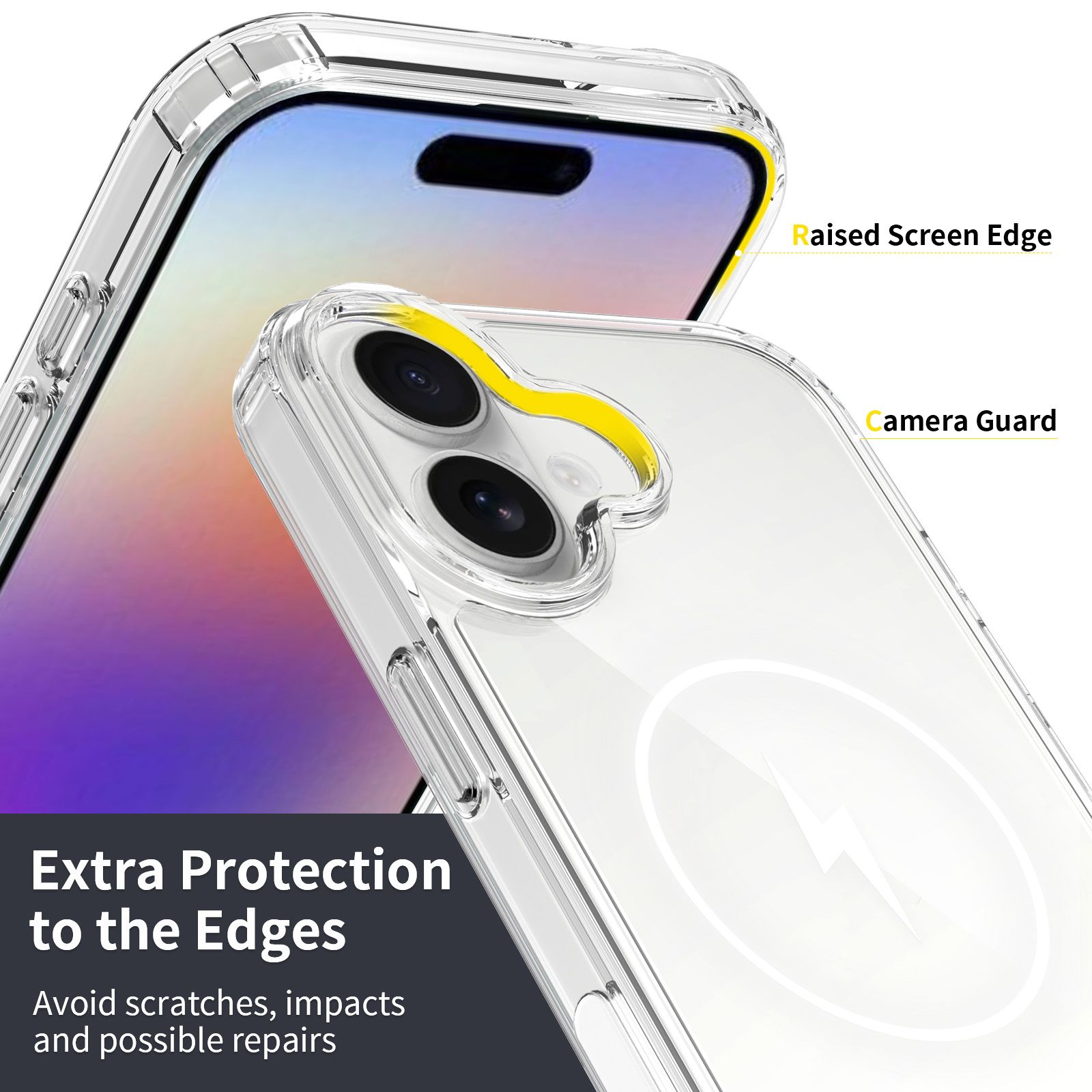 Pulse Aero Magsafe Clear Case with Camera Action Button — 48