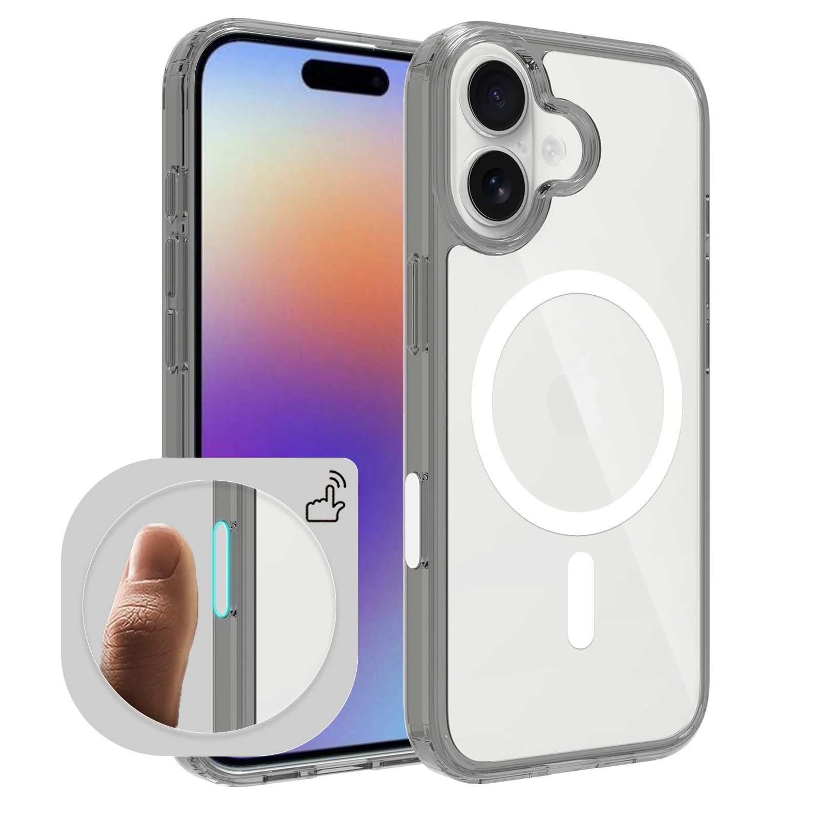 Pulse Aero Magsafe Clear Case with Camera Action Button — 64