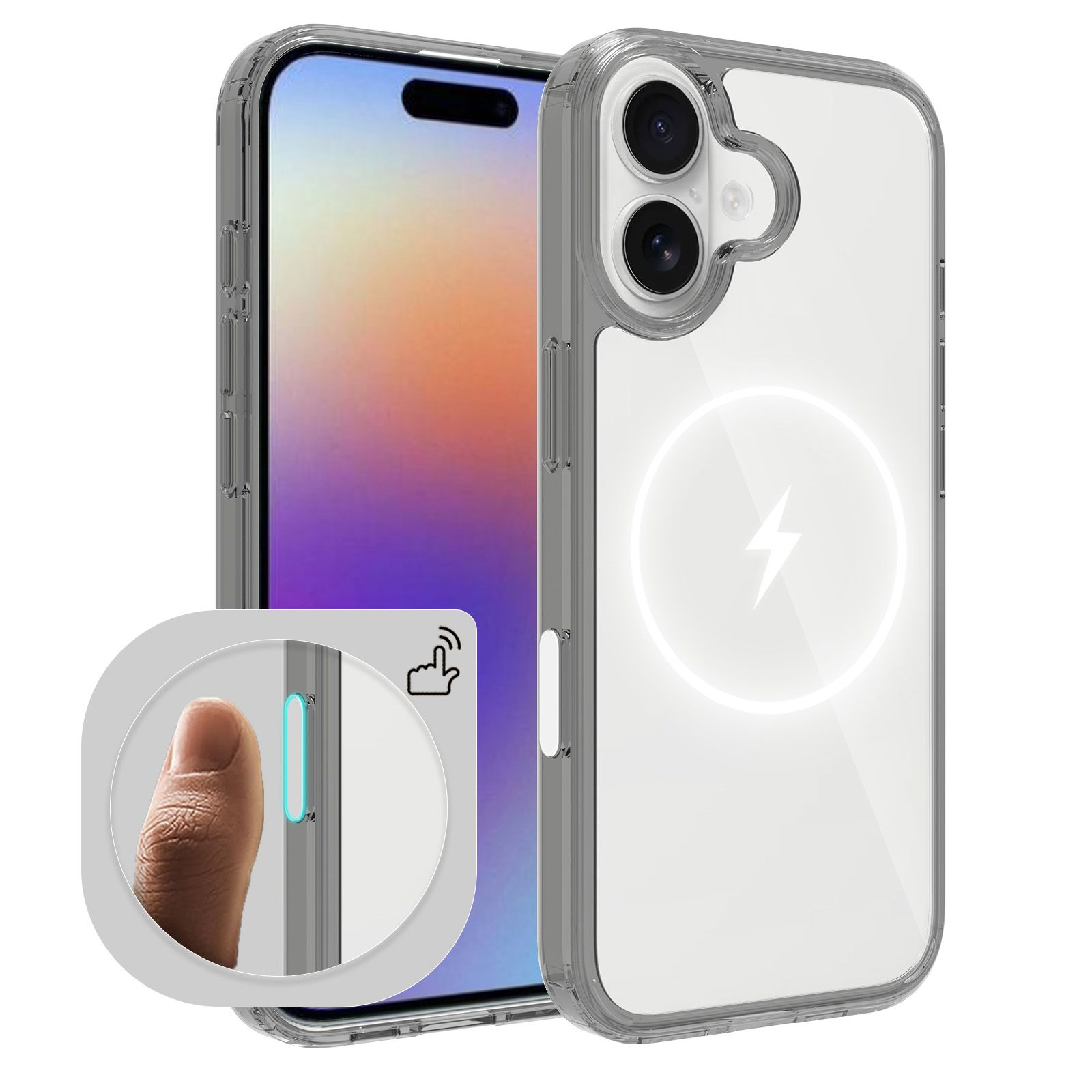 Pulse Aero Magsafe Clear Case with Camera Action Button — 65