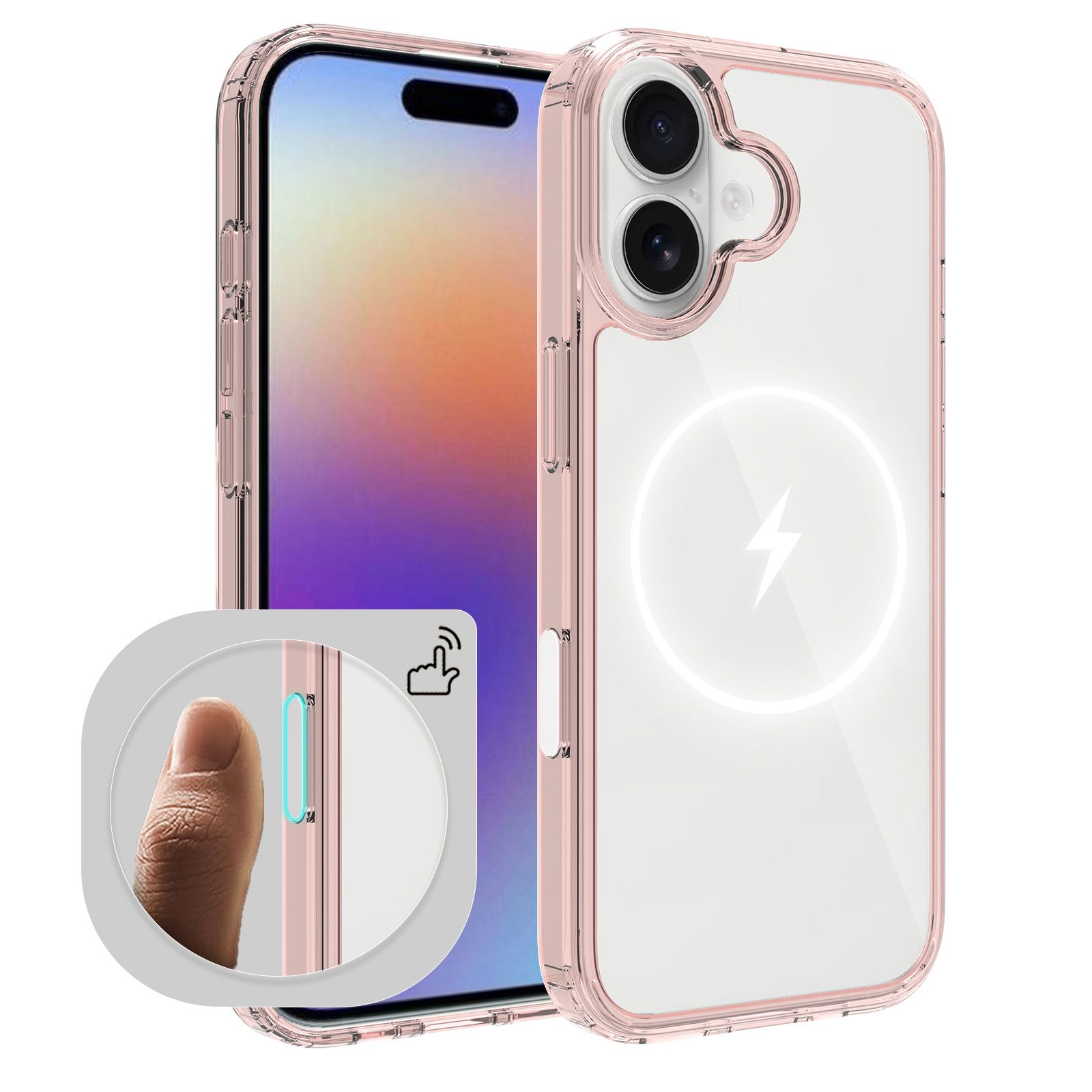 Pulse Aero Magsafe Clear Case with Camera Action Button — 63
