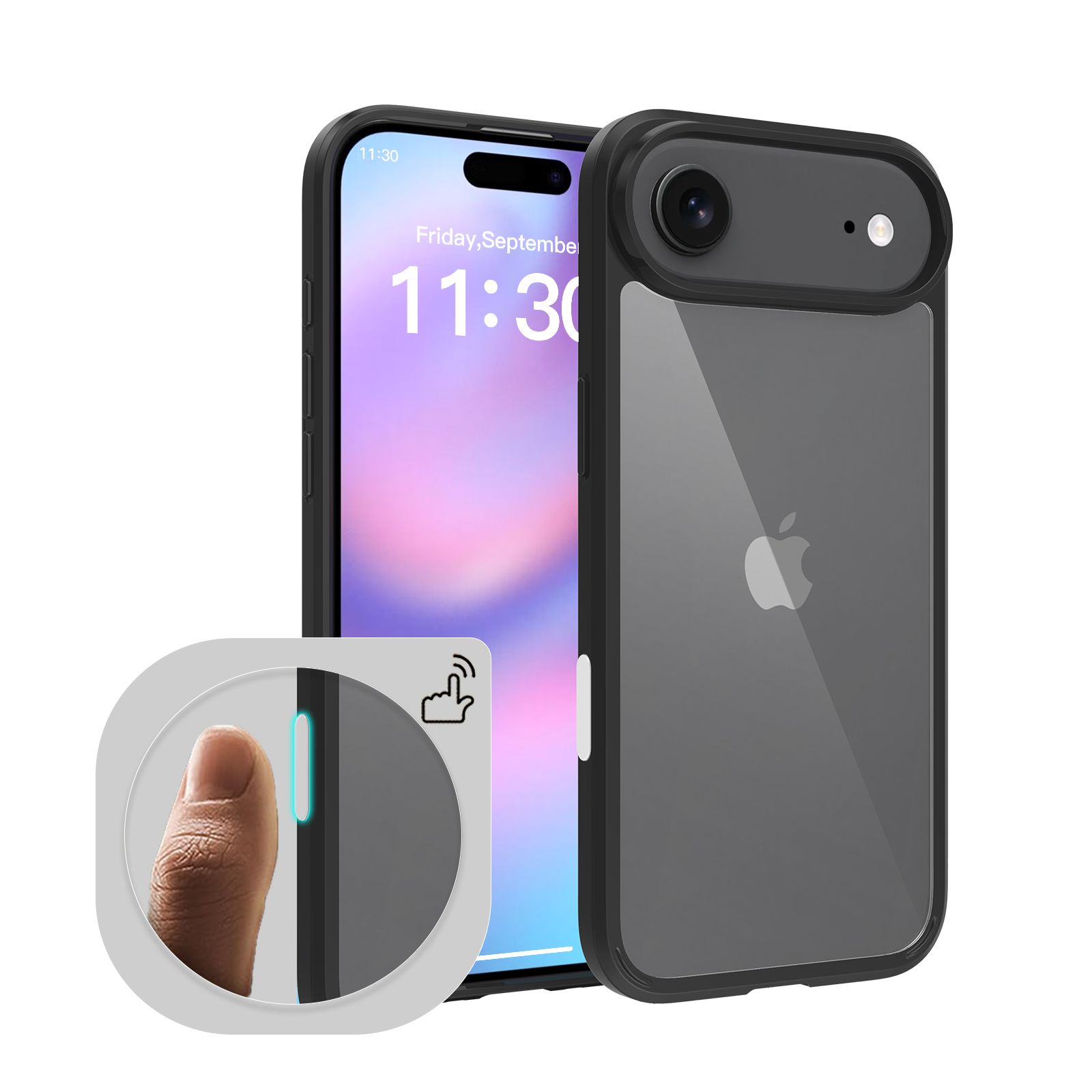 Pulse Aero 1.5MM Anti-Scratch Clear Case with Camera Action Button — 27