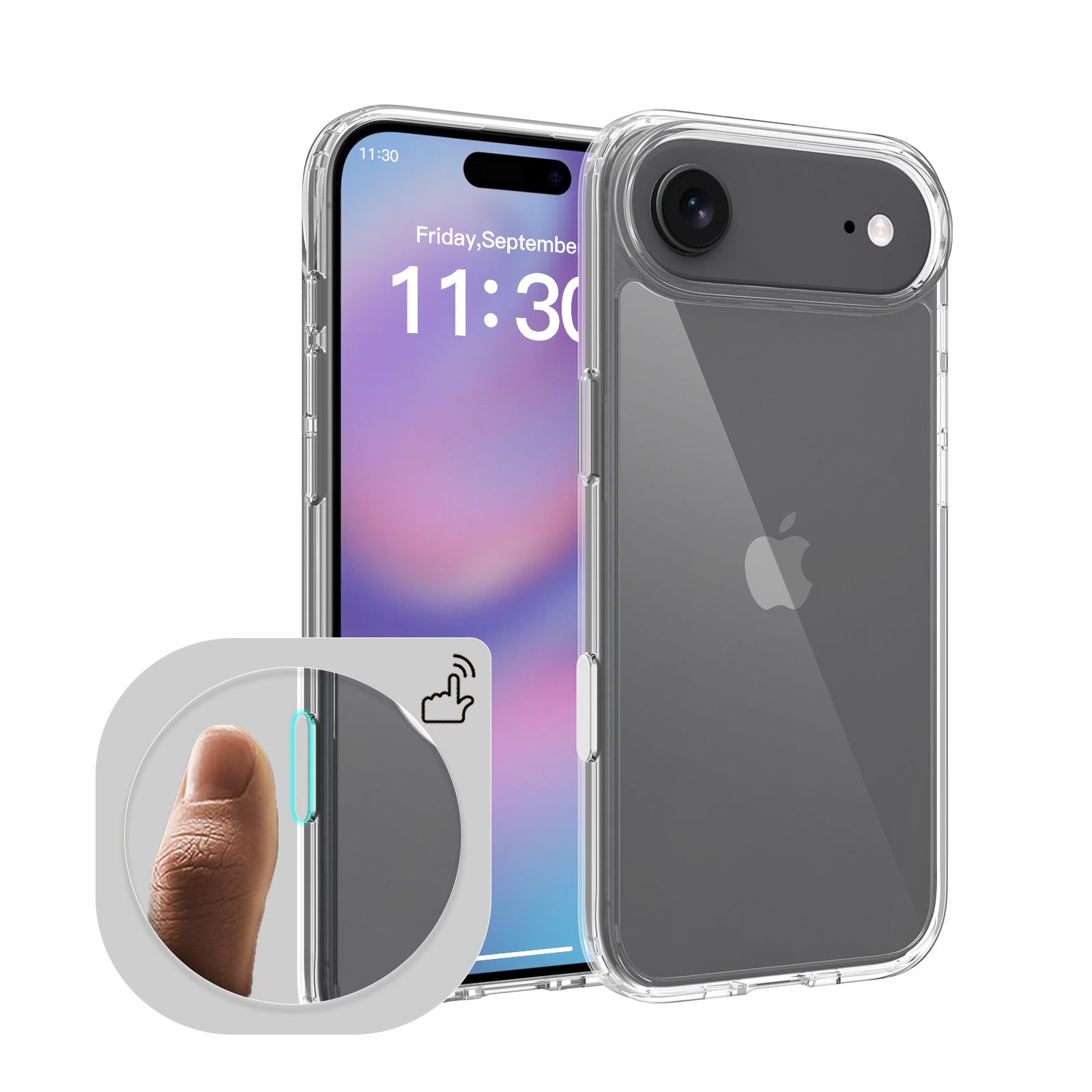 Pulse Aero 1.5MM Anti-Scratch Clear Case with Camera Action Button — 37