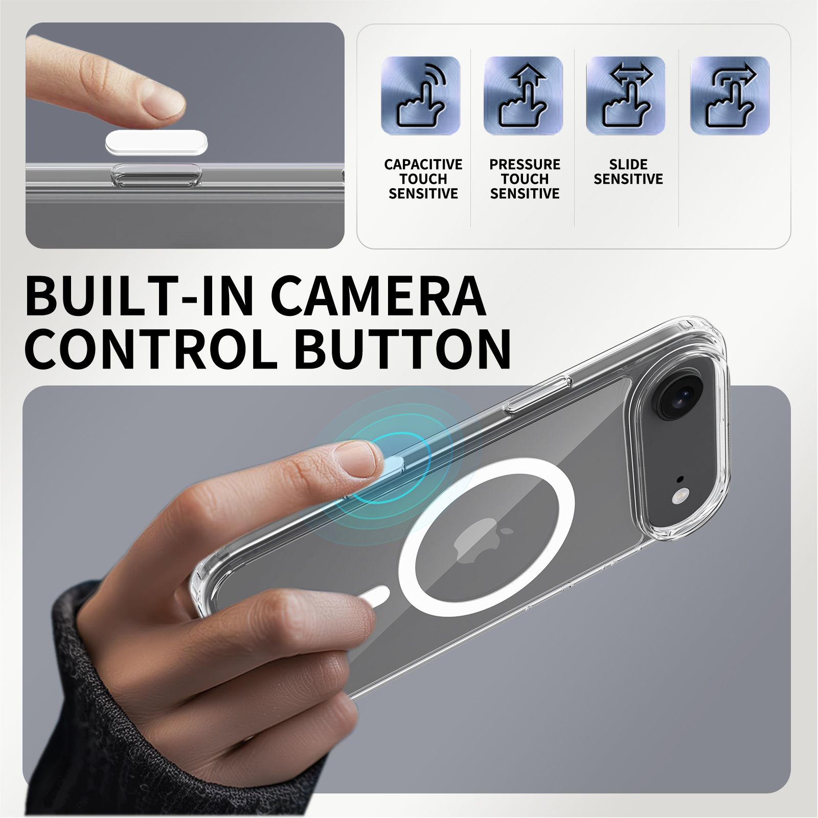 Pulse Aero Magsafe Clear Case with Camera Action Button — 16