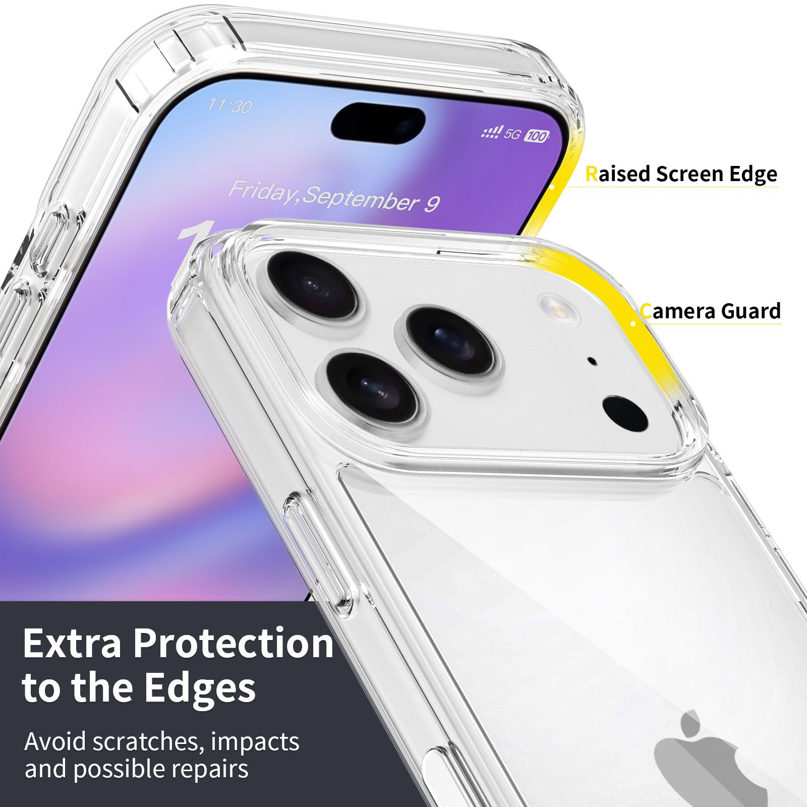 Pulse Aero 1.5MM Anti-Scratch Clear Case with Camera Action Button — 54