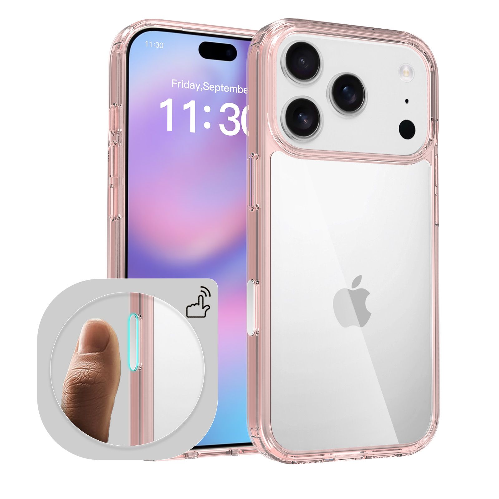 Pulse Aero 1.5MM Anti-Scratch Clear Case with Camera Action Button — 62
