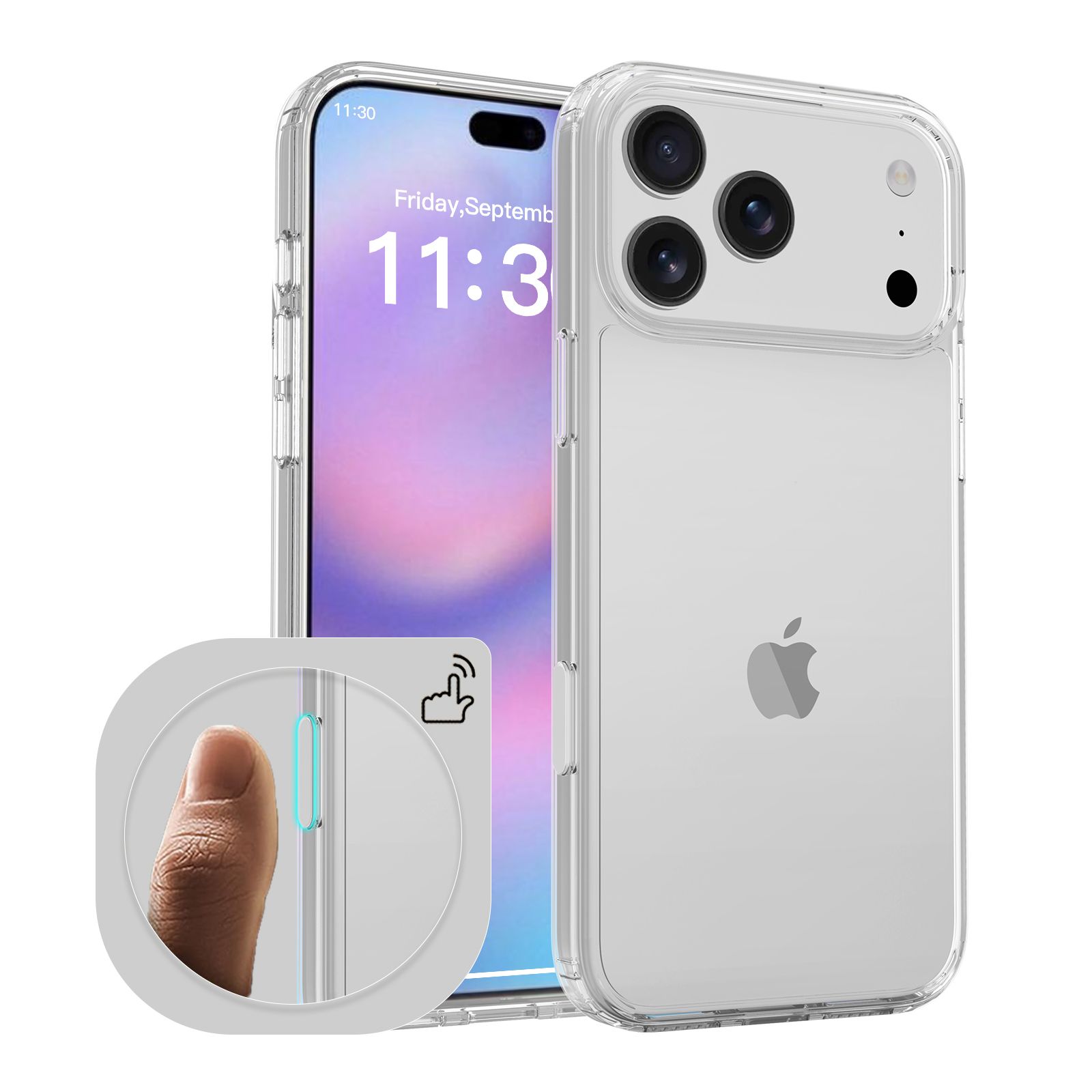 Pulse Aero 1.5MM Anti-Scratch Clear Case with Camera Action Button — 11