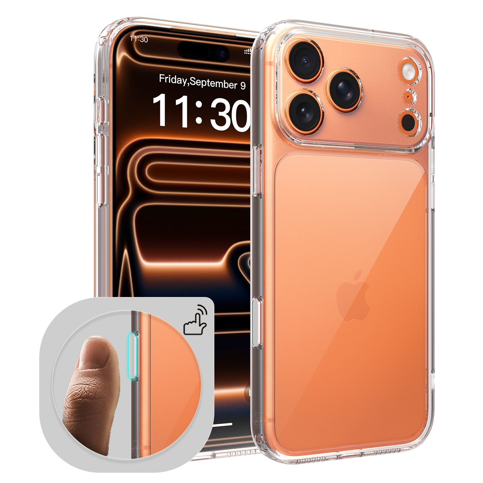 Pulse Aero 1.5MM Anti-Scratch Clear Case with Camera Action Button — 65