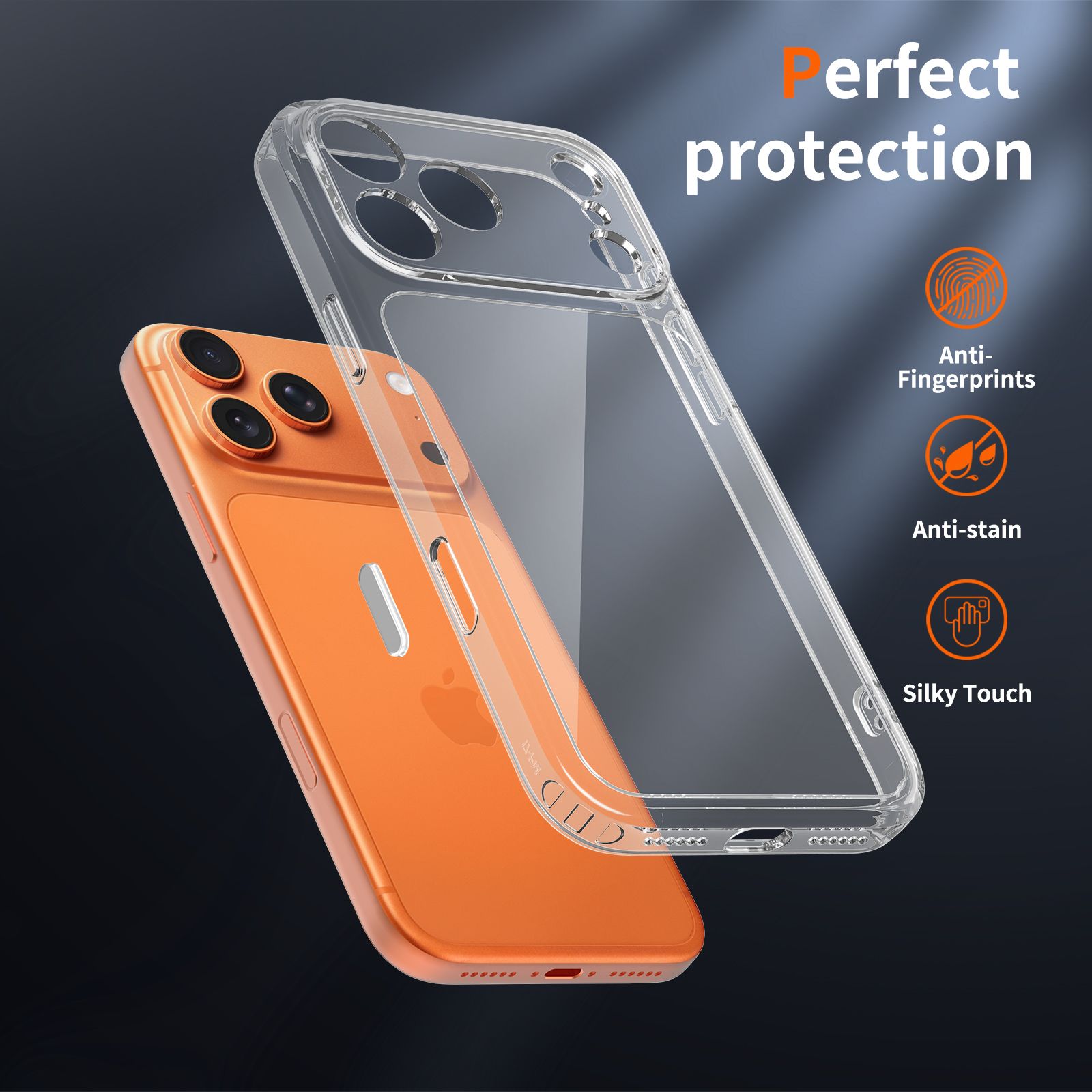 Pulse Aero 1.5MM Anti-Scratch Clear Case with Camera Action Button — 70